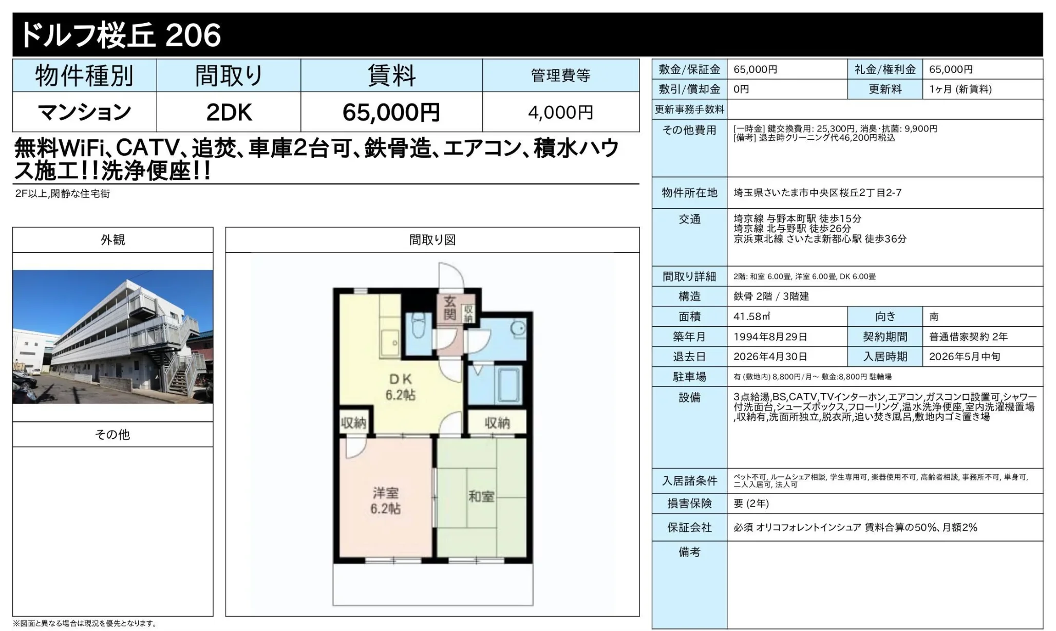 ドルフ桜丘206 206号 0