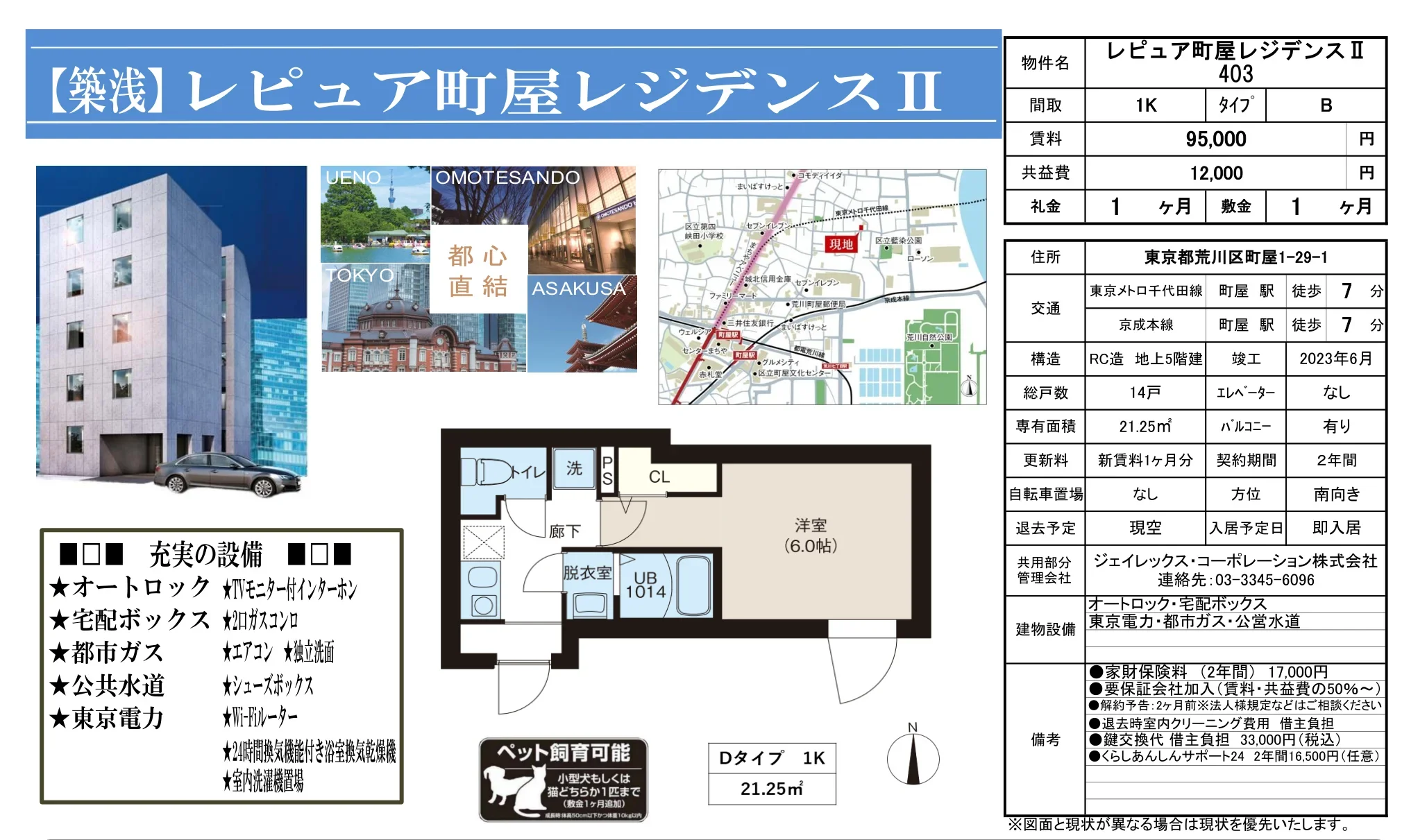 レビュア町屋レジデンスⅡ 403 0