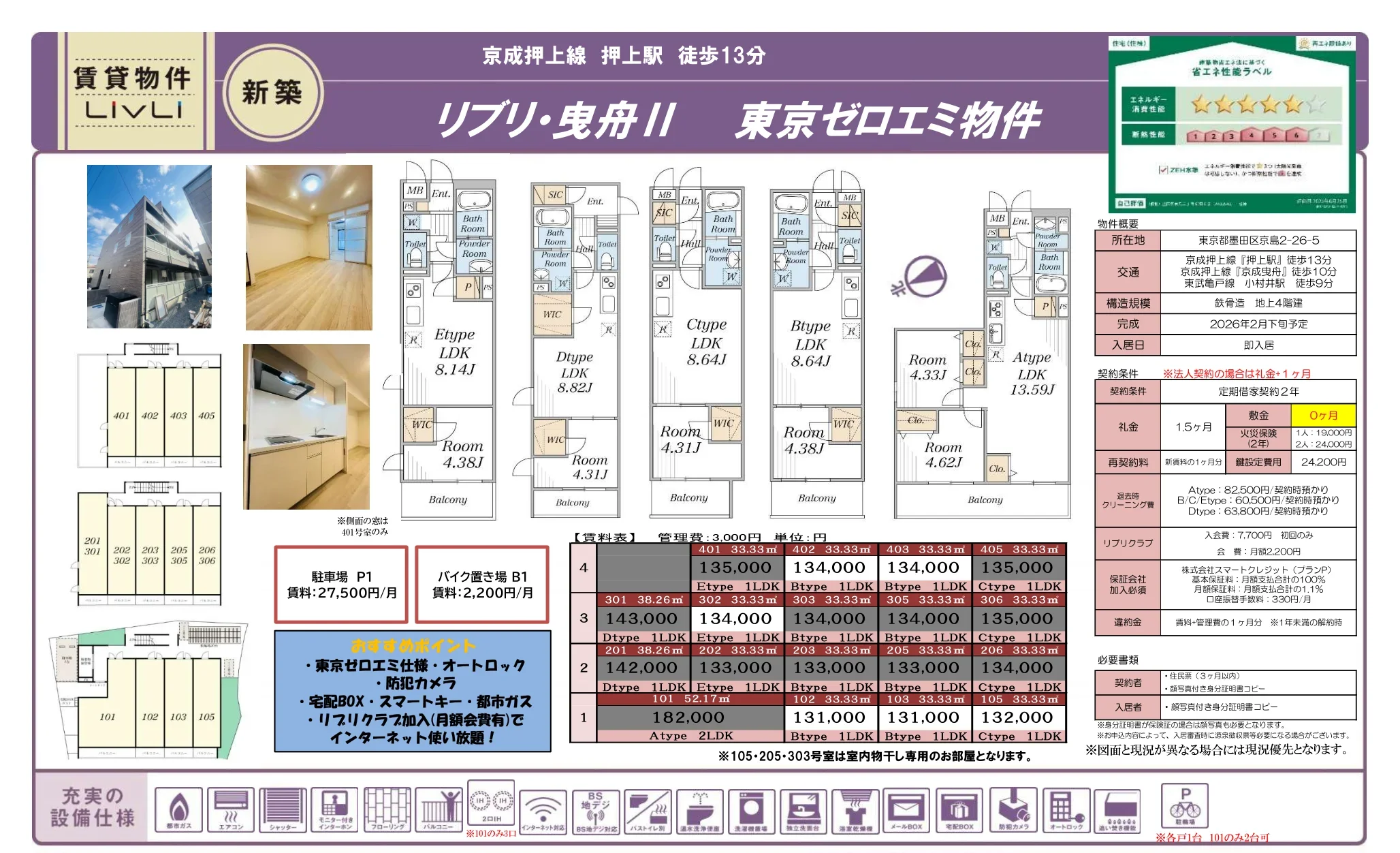 リブリ・曳舟 101号 0