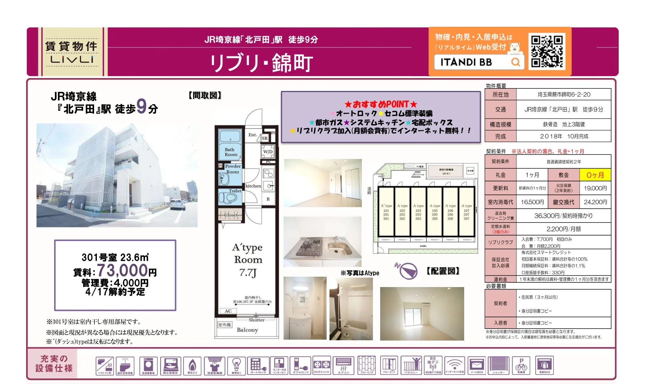 リブリ・錦町 301号 0