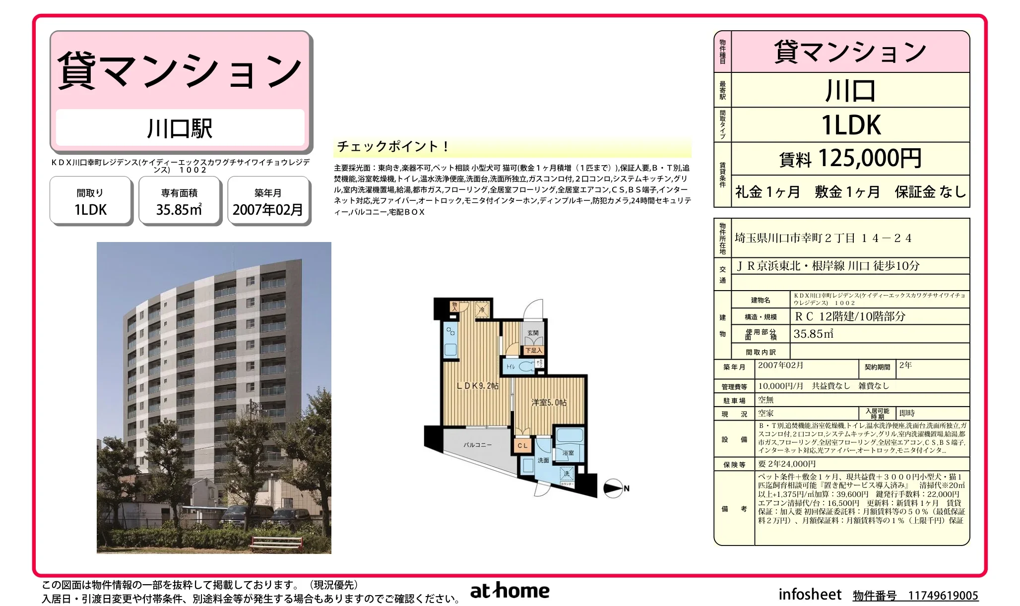 ＫＤＸ川口幸町レジデンス 0