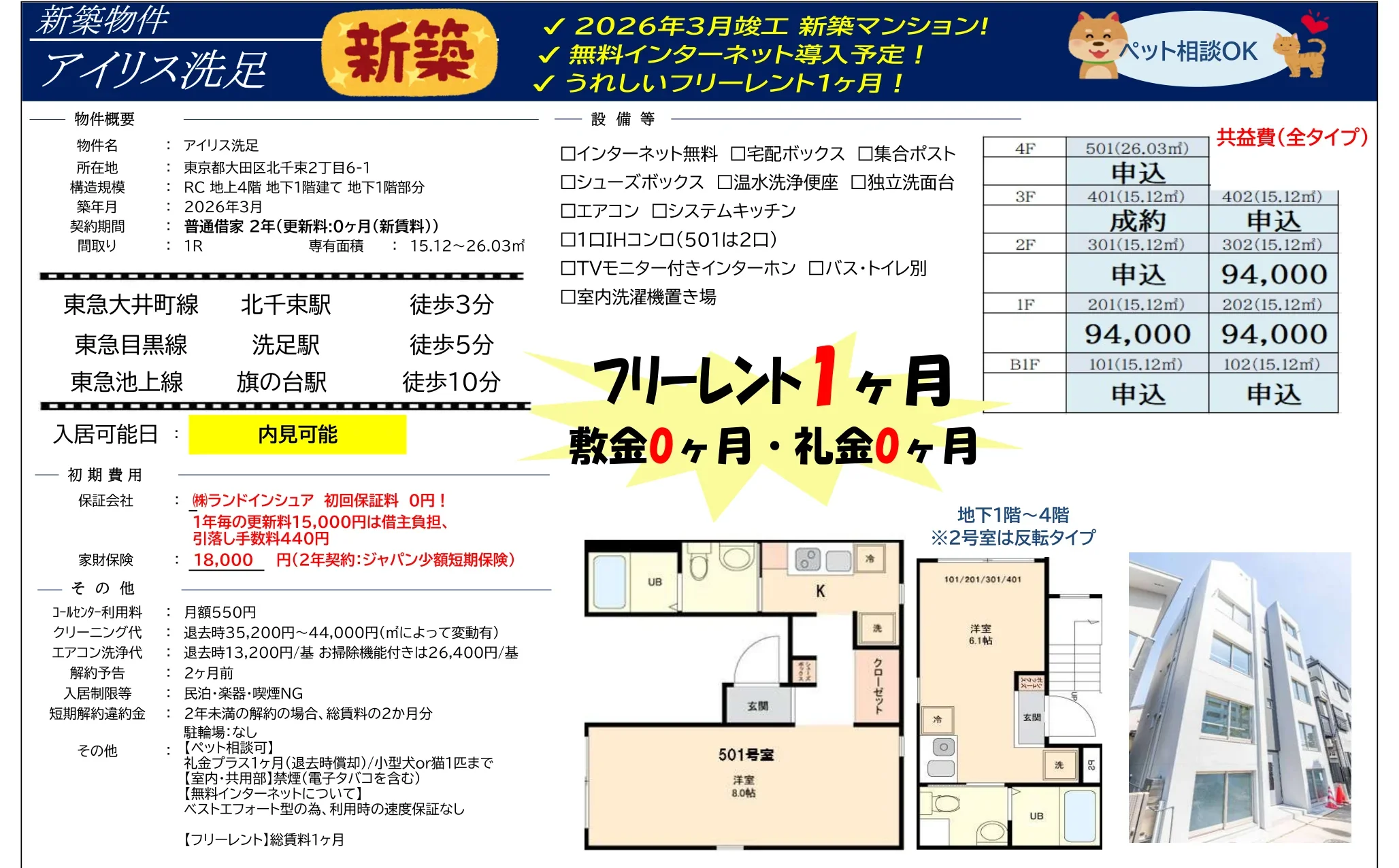 アイリス洗足 402 0