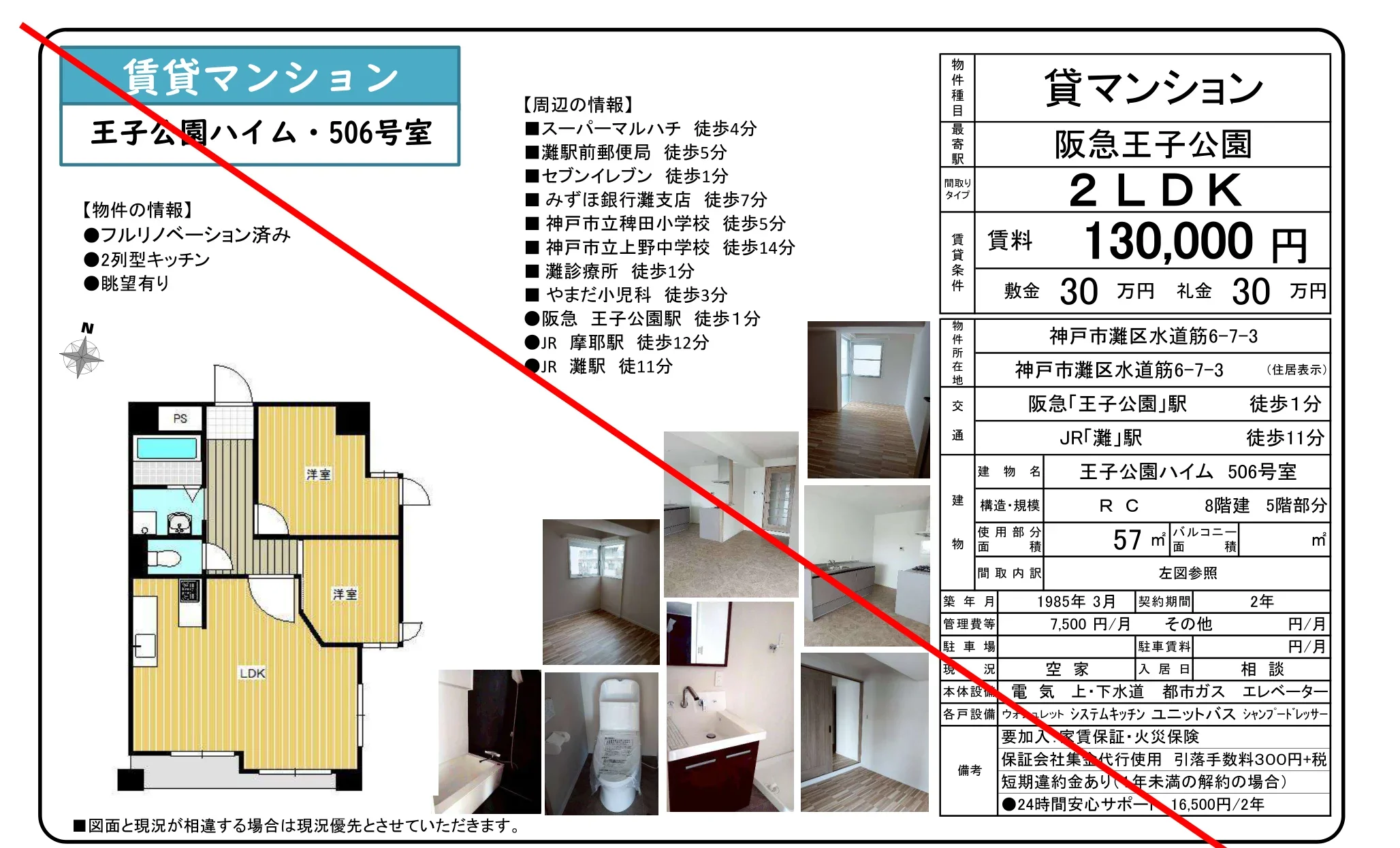 王子公園ハイム506号室 506号 0