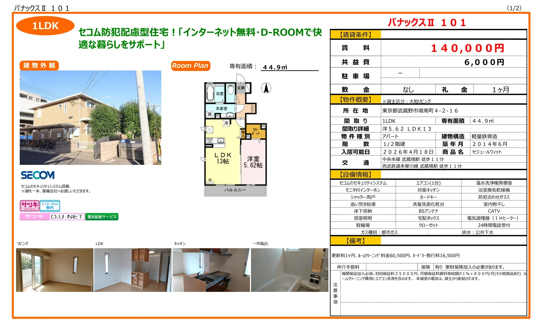 パナックスⅡ 101 101号 0