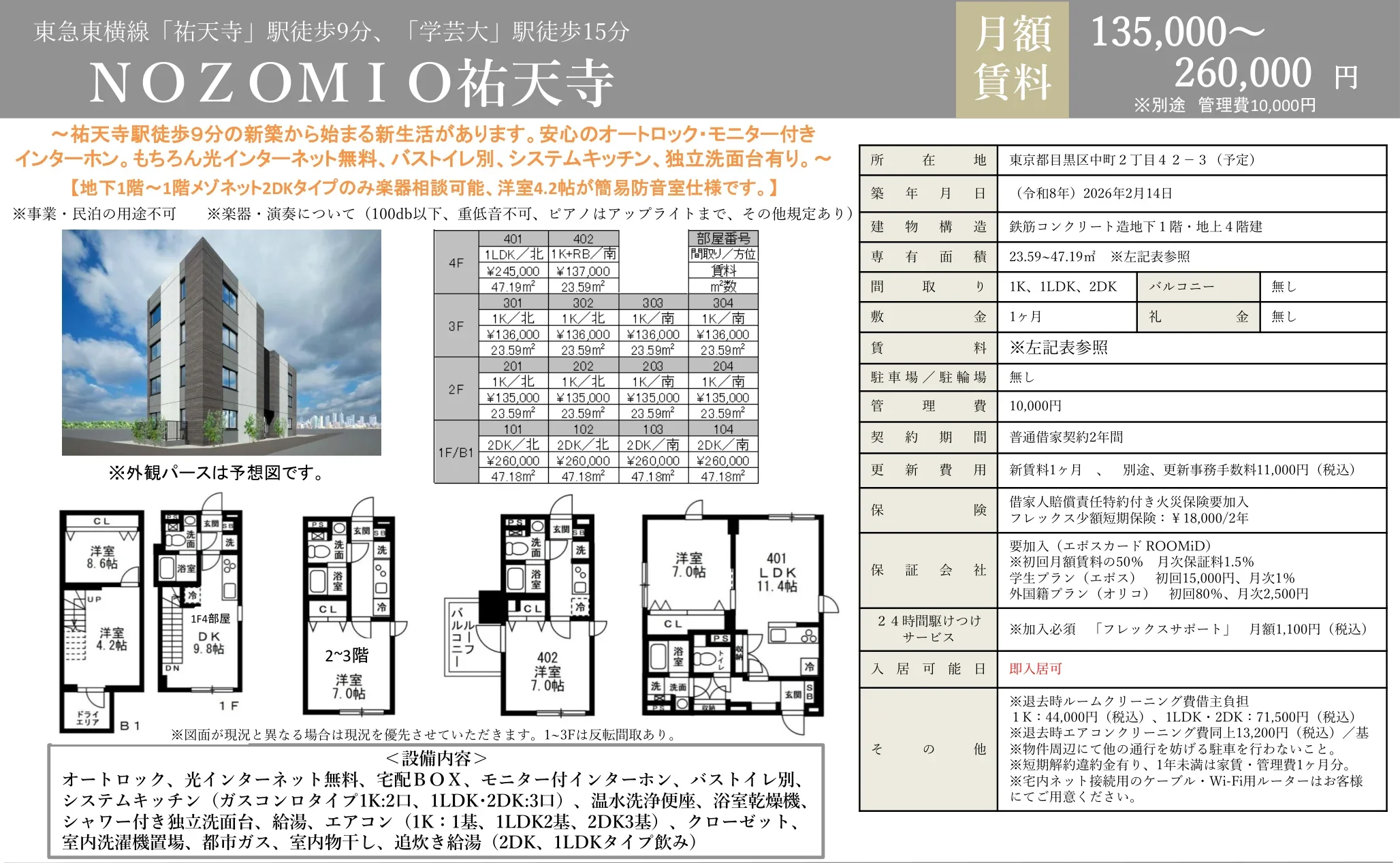 NOZOMIO祐天寺 1401号 0