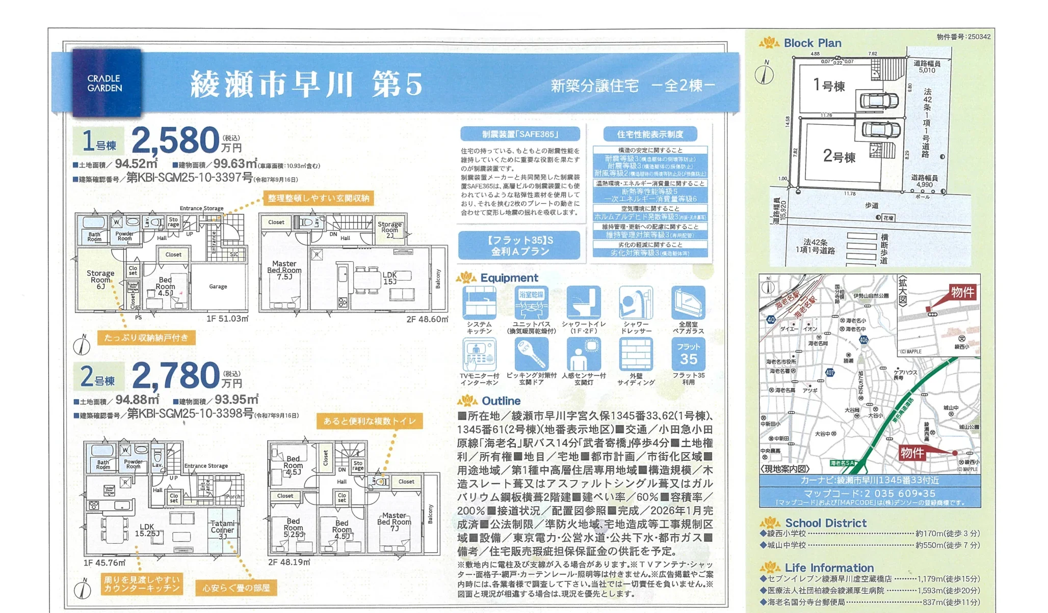 神奈川県綾瀬市早川 新築戸建 0
