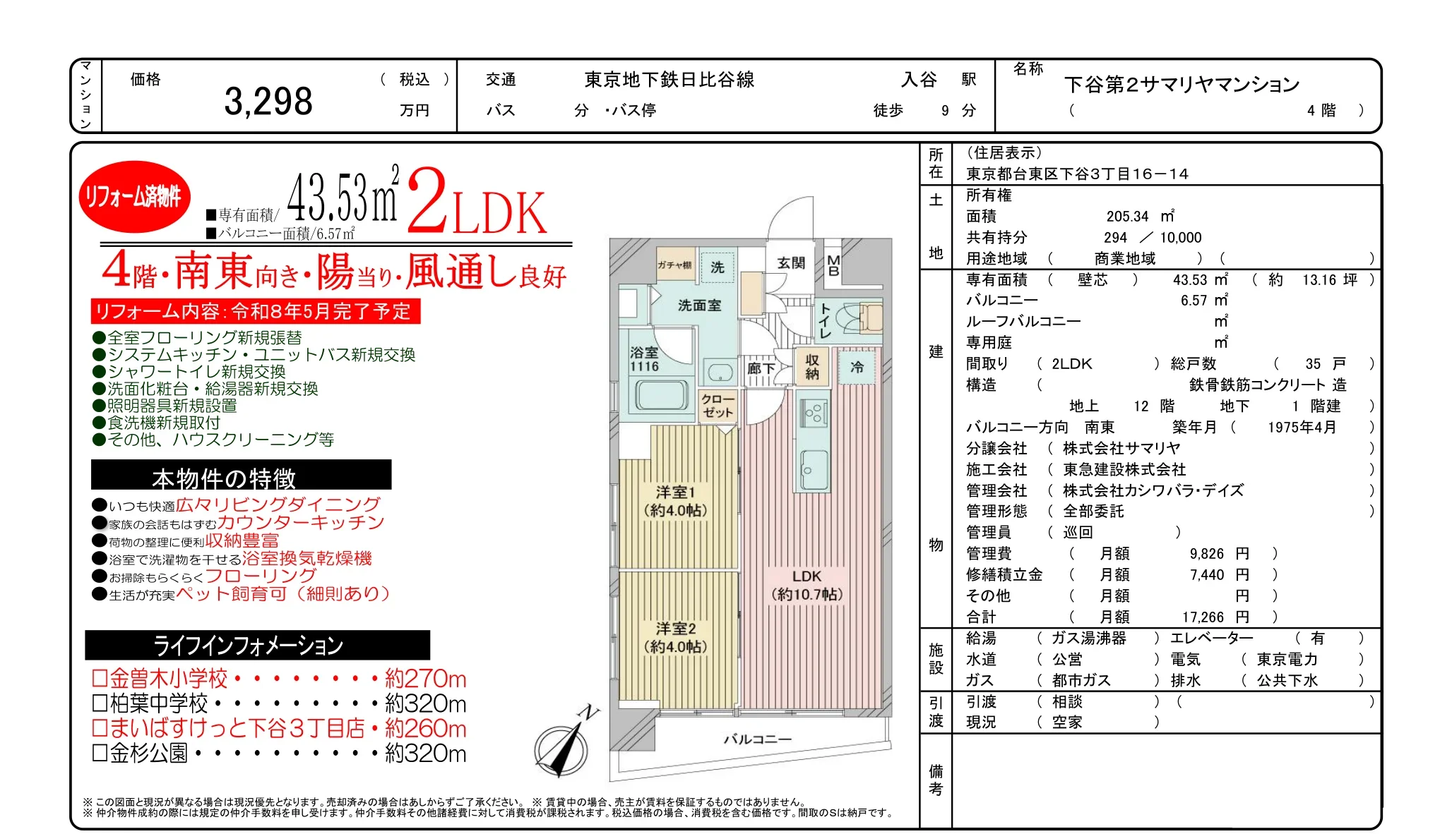 下谷第2サマリヤマンション 4号 0