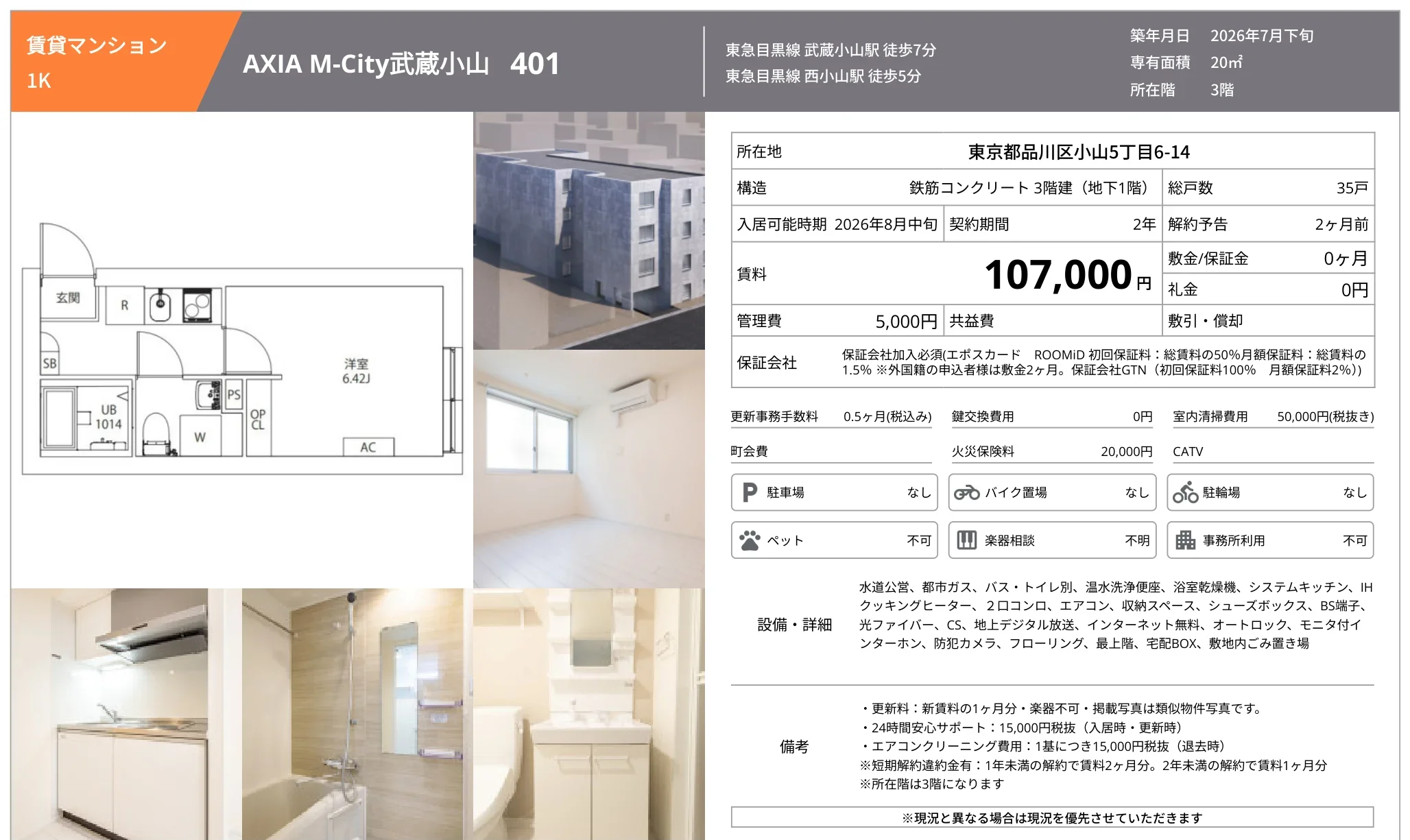 AXIA M-City武蔵小山 401 401 0