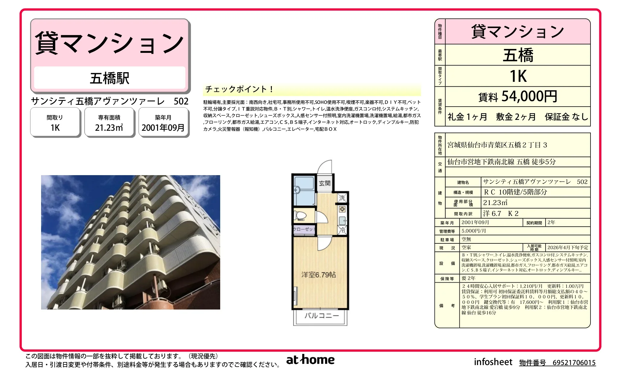 サンシティ五橋アヴァンツァーレ 0