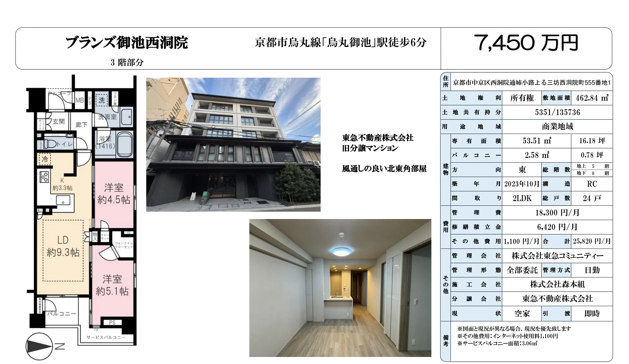 ブランズ御池西洞院 3号 0