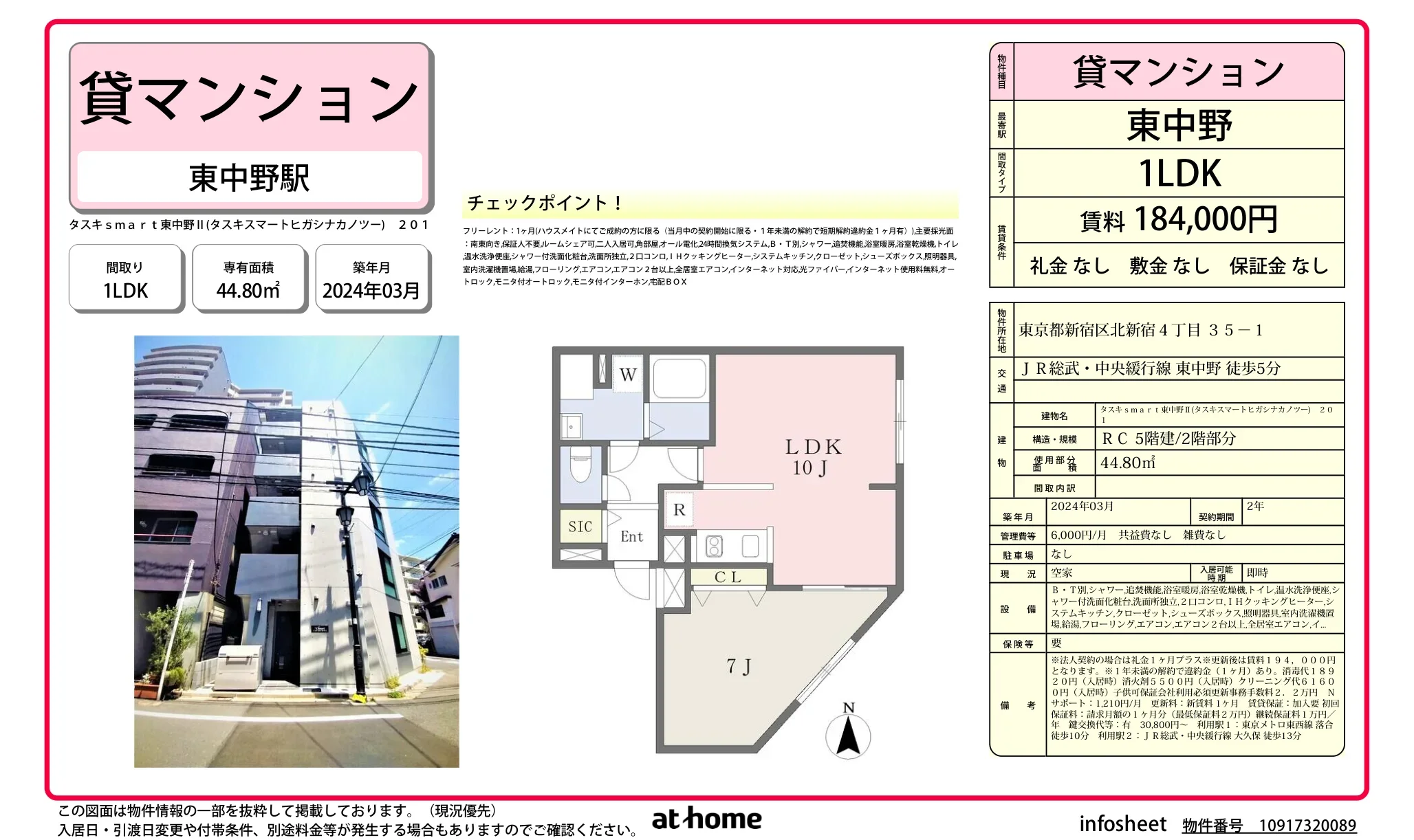 タスキスマートヒガシナカノツー 0