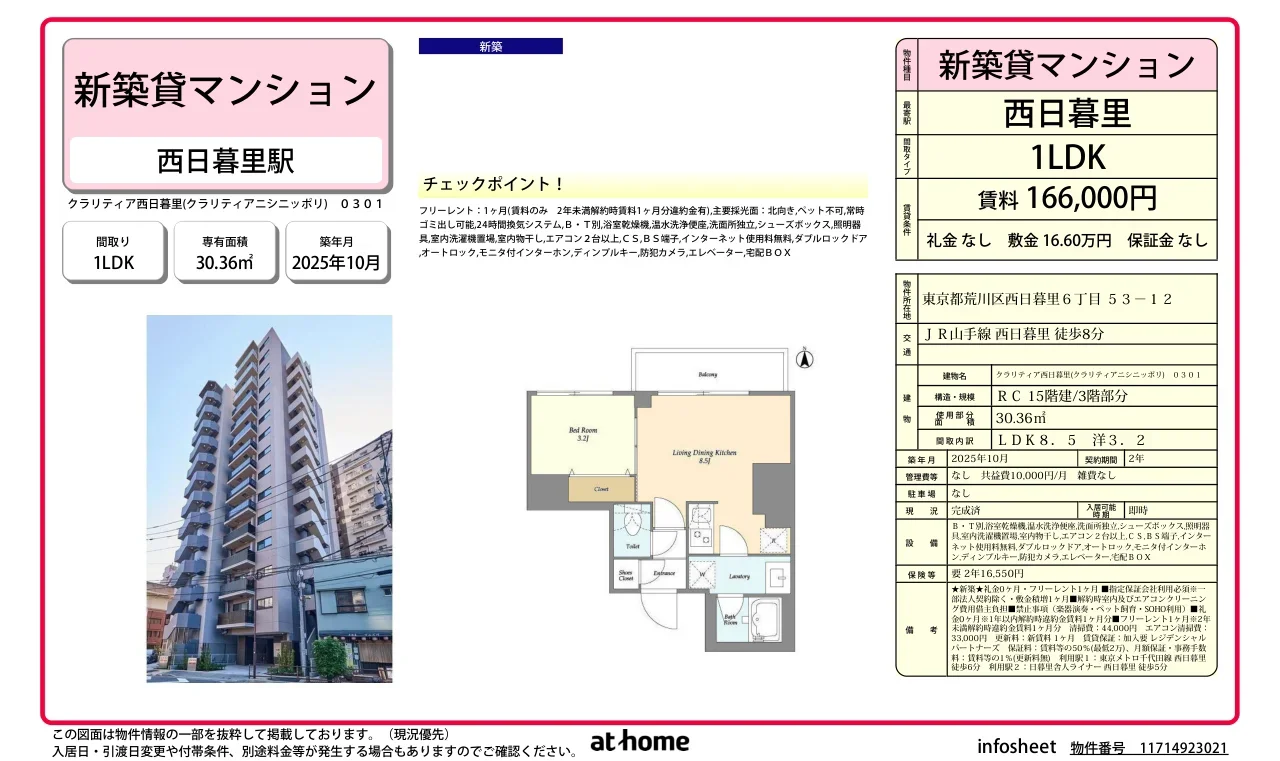 クラリティア西日暮里 0