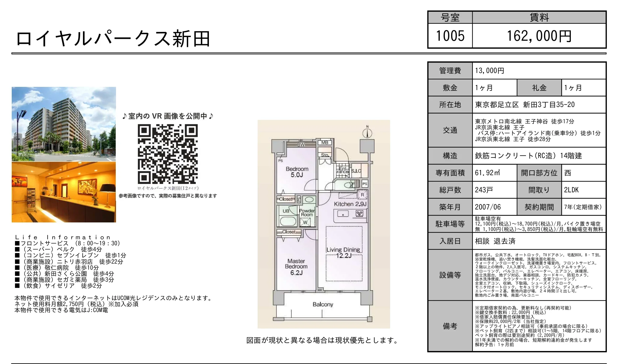 ロイヤルパークス新田 1005号 0