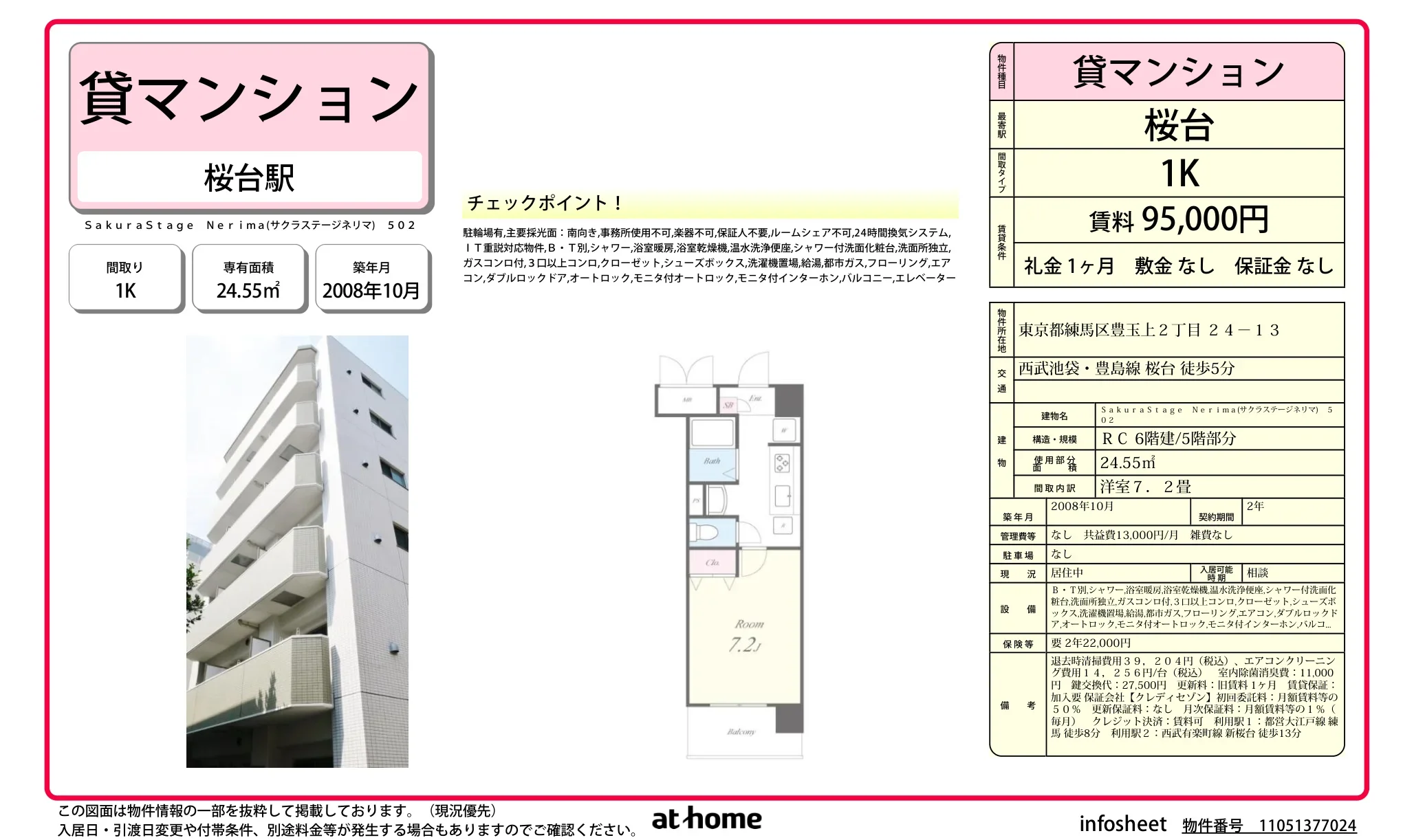 サクラステージネリマ 502号 0