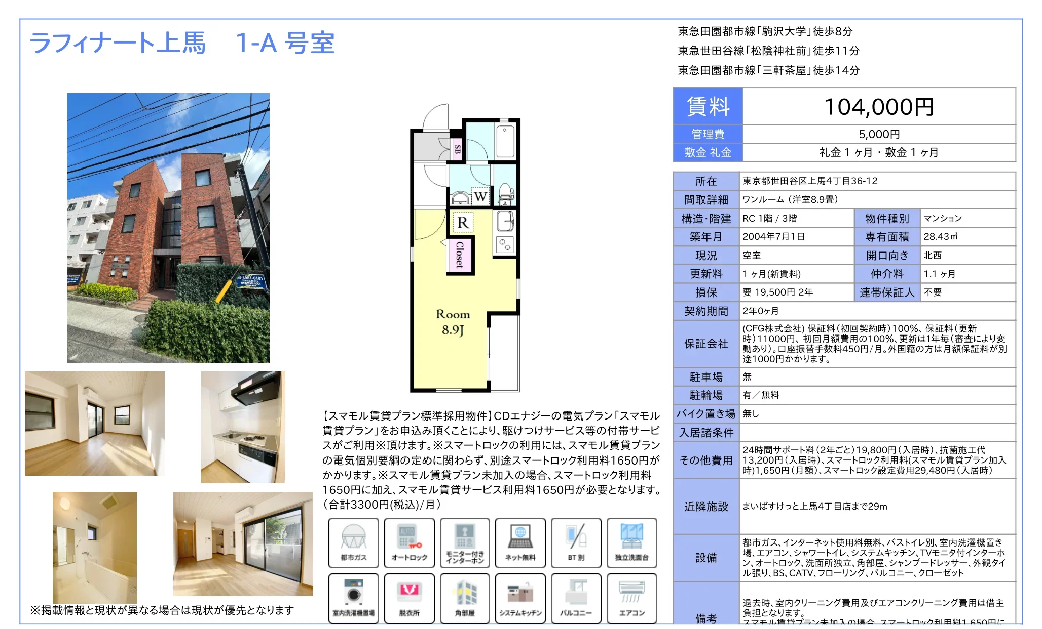 ラフィナート上馬 1-A号 0