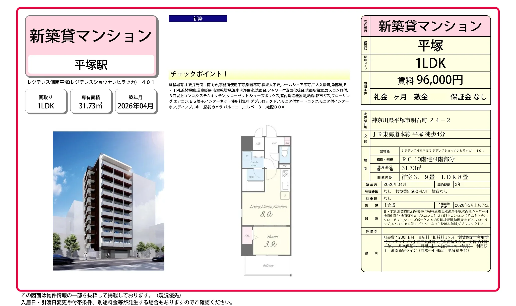 レジデンス湘南平塚 401号 0