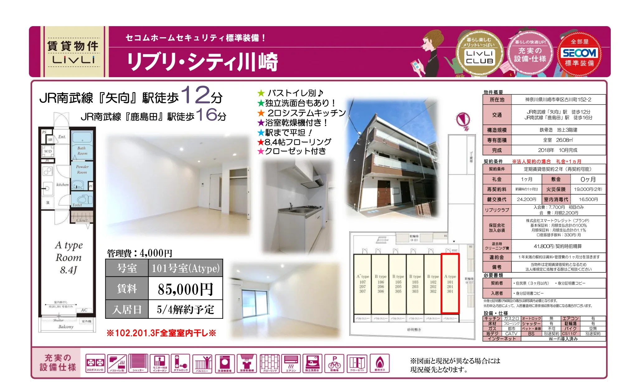 リブリ・シティ川崎 101号室 0