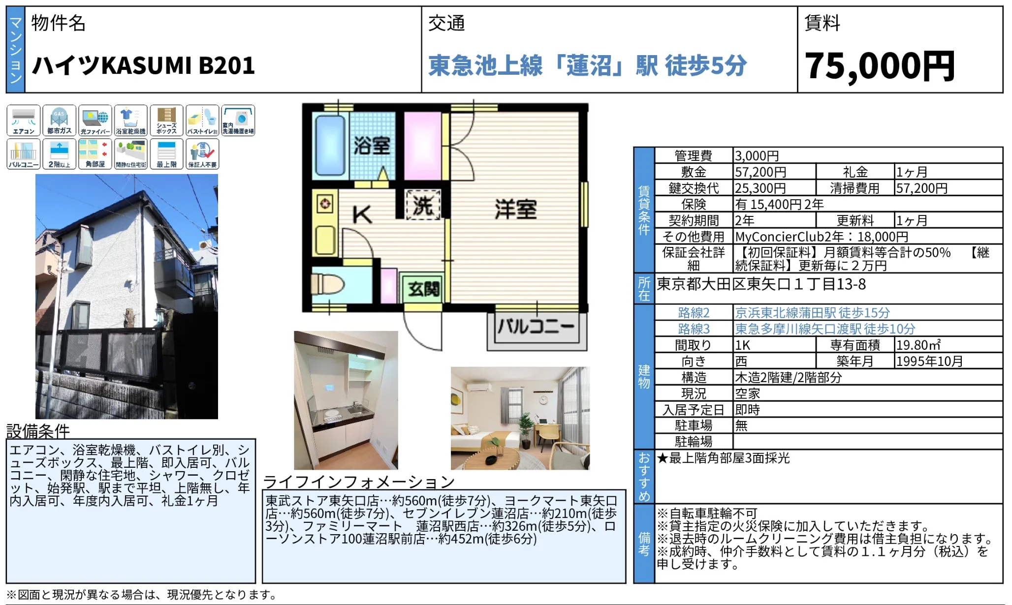 ハイツKASUMI B201 0