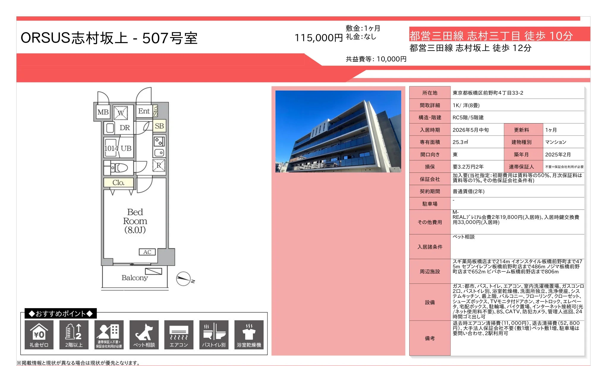 ORSUS志村坂上 507号 0