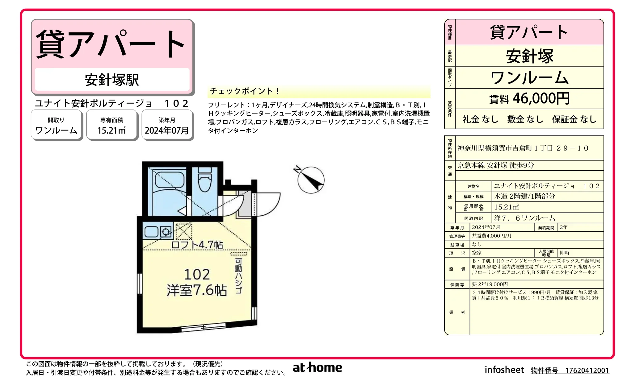 ユナイト安針ポルティージョ 0