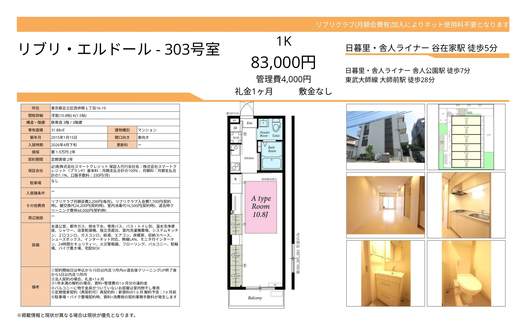 リブリ・エルドール 303号 0