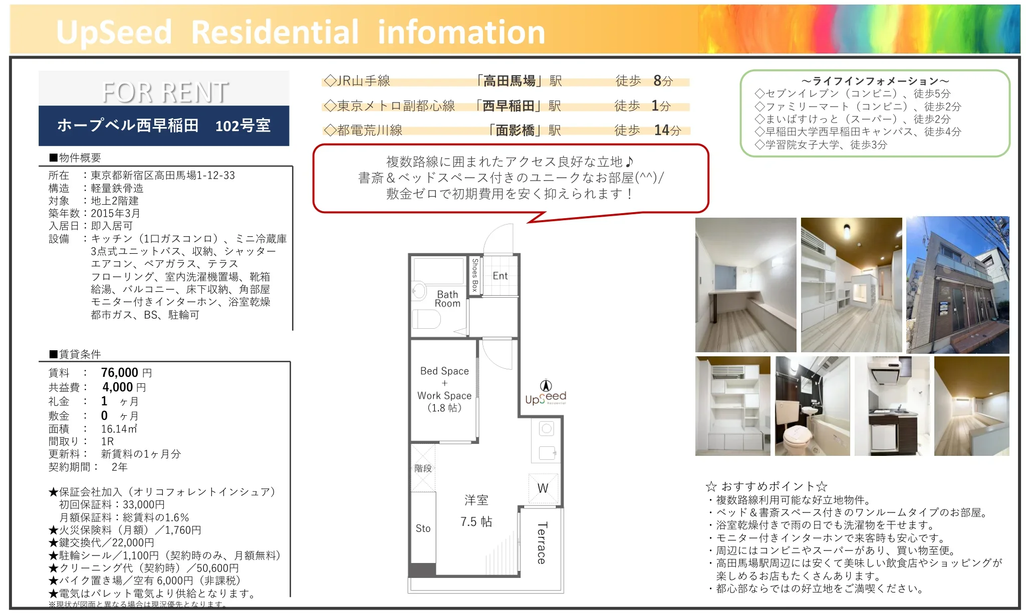 ホーブベル西早稲田 102号 0