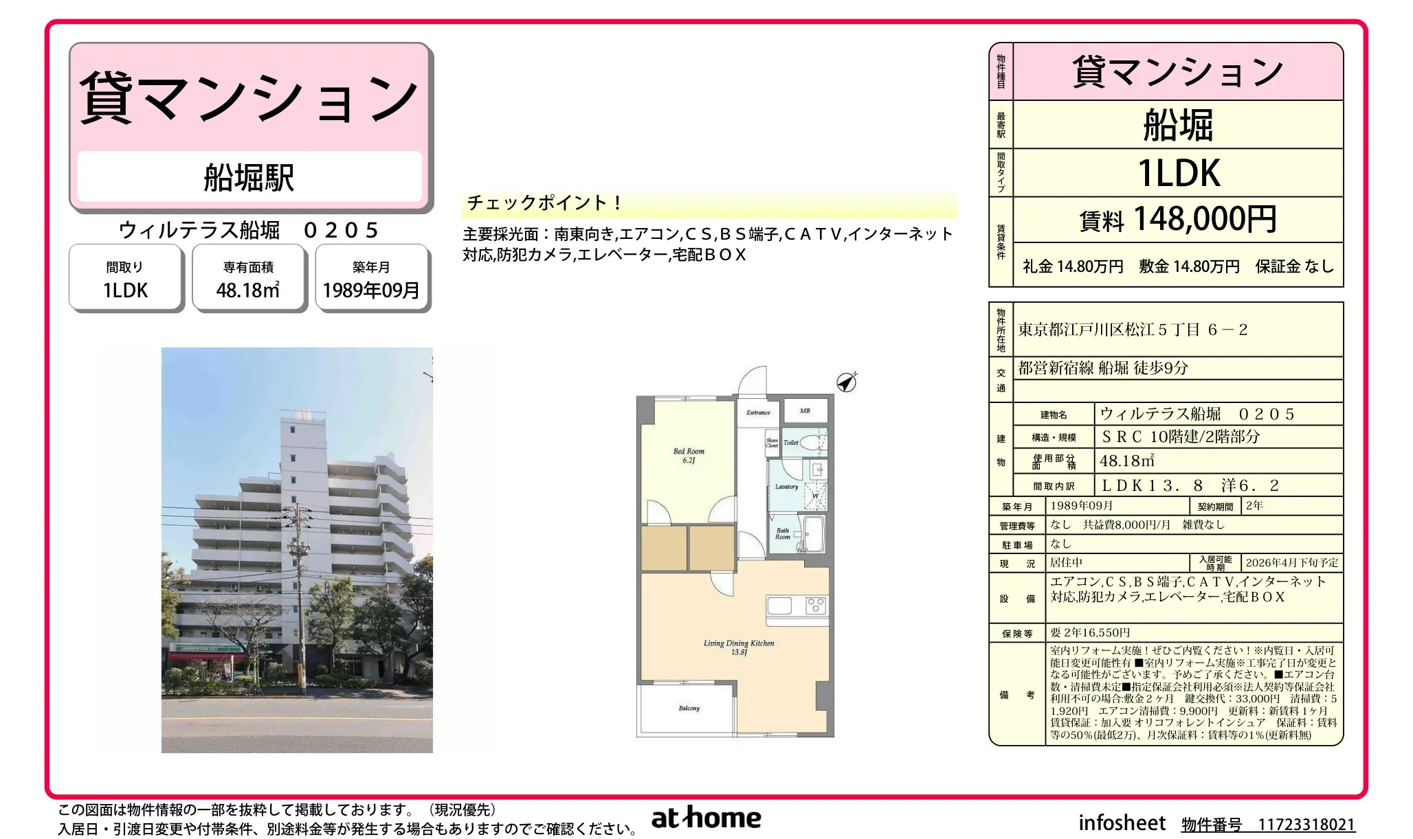 ウィルテラス船堀 0