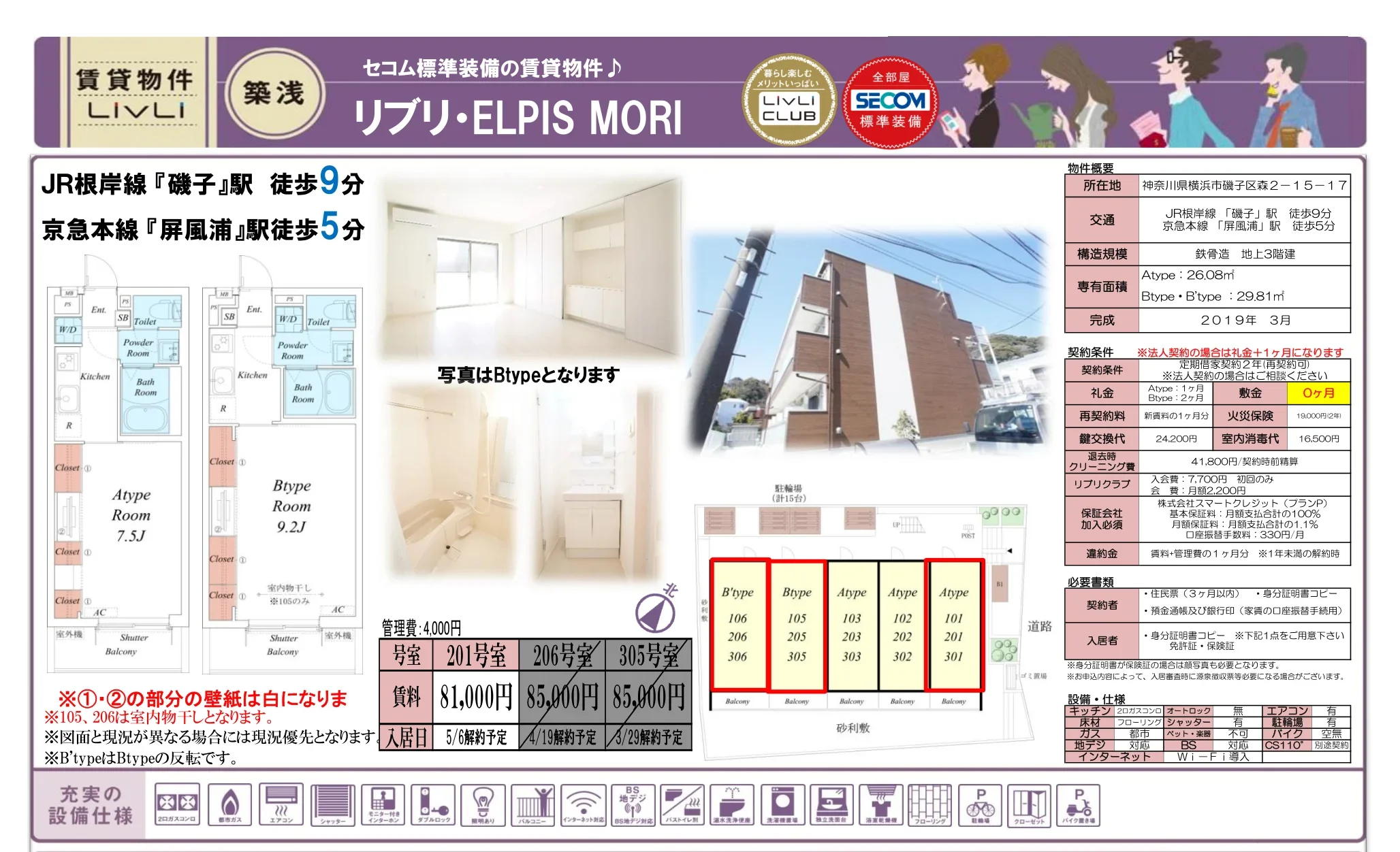 リブリ・エルピス モリ 206号室 0
