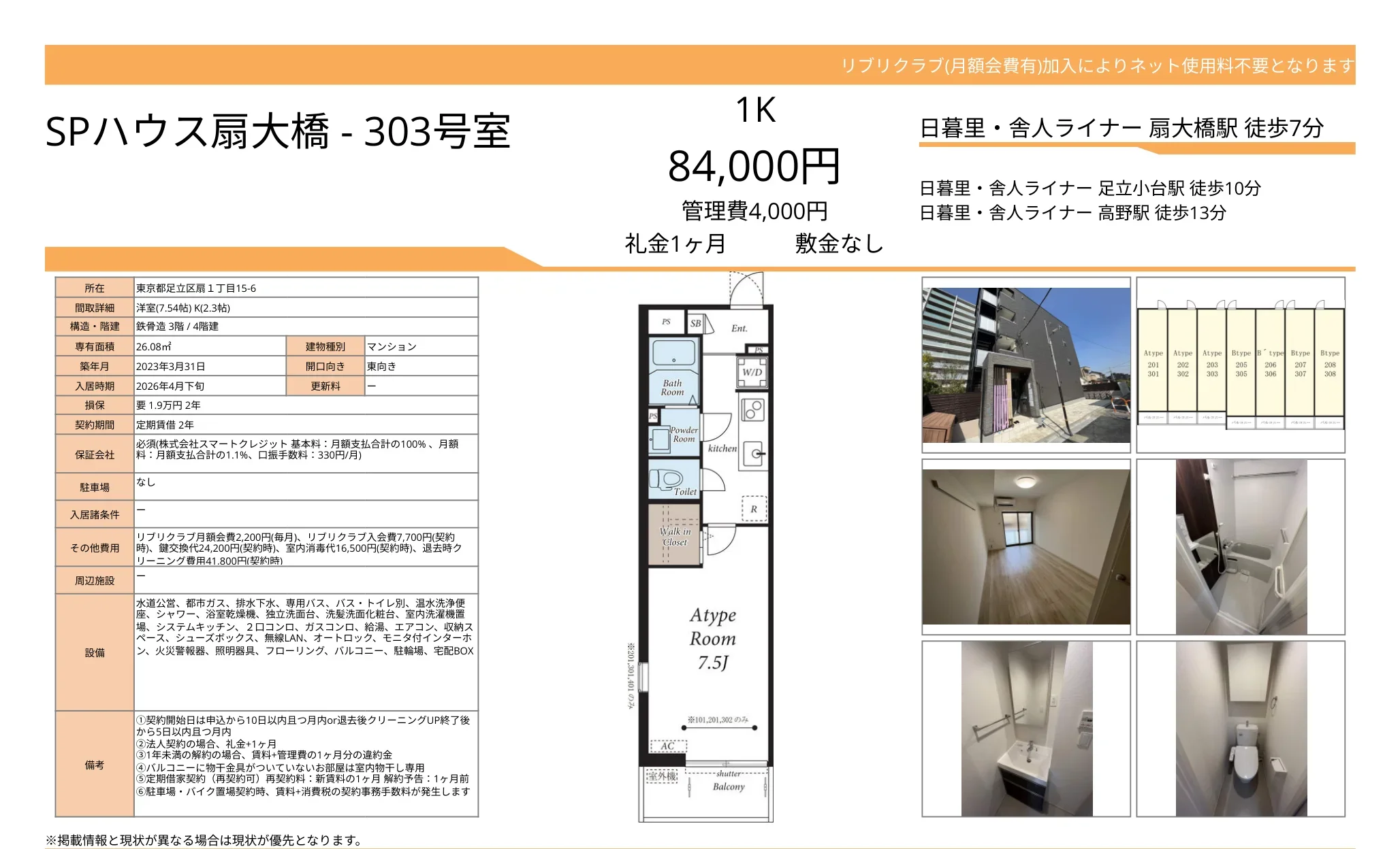 リブリクラブ 201号 0