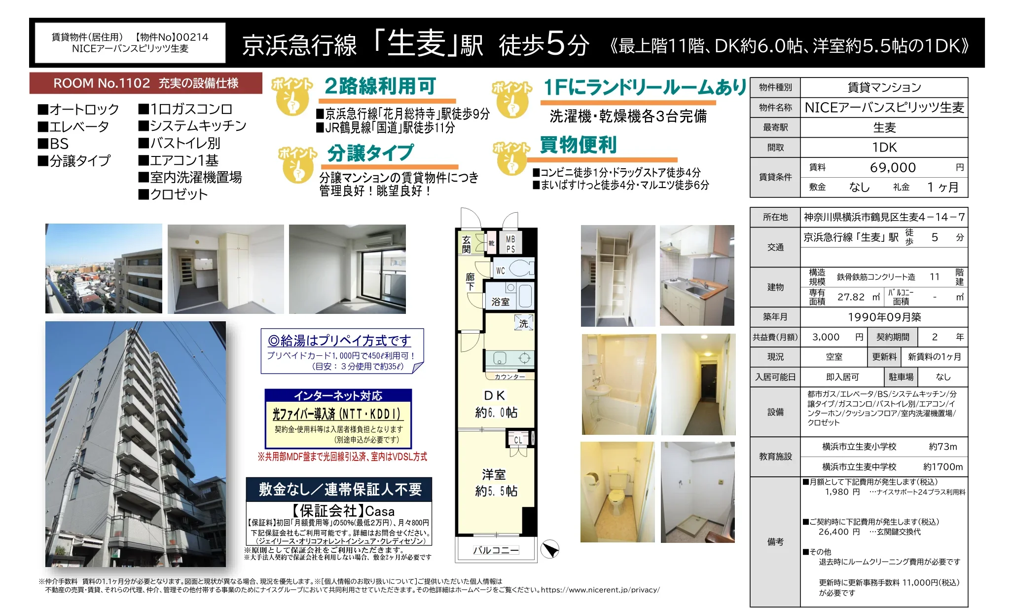 NICEアーバンスピリッツ生麦 1102号 0