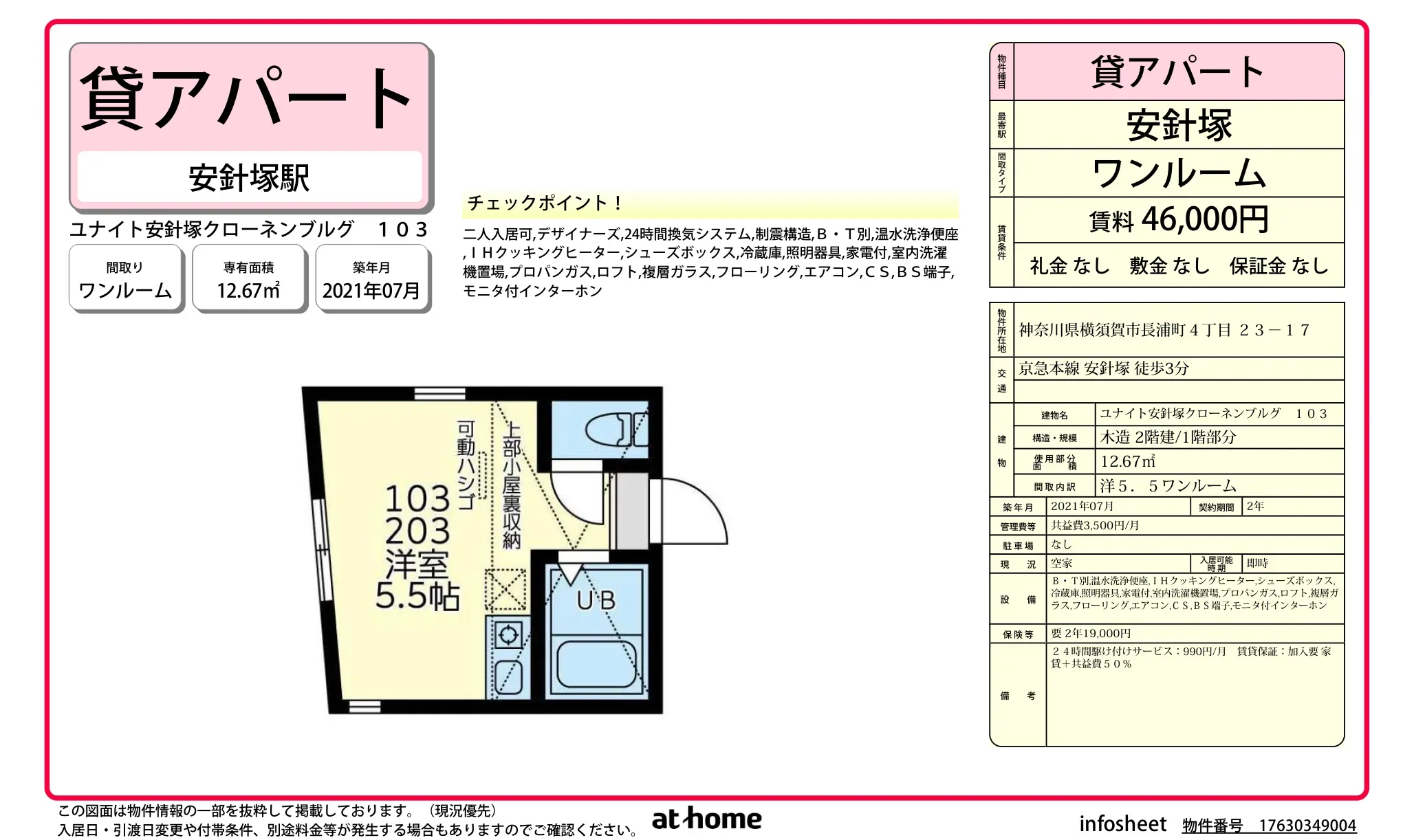 ユナイト安針塚クローネンブルグ 0
