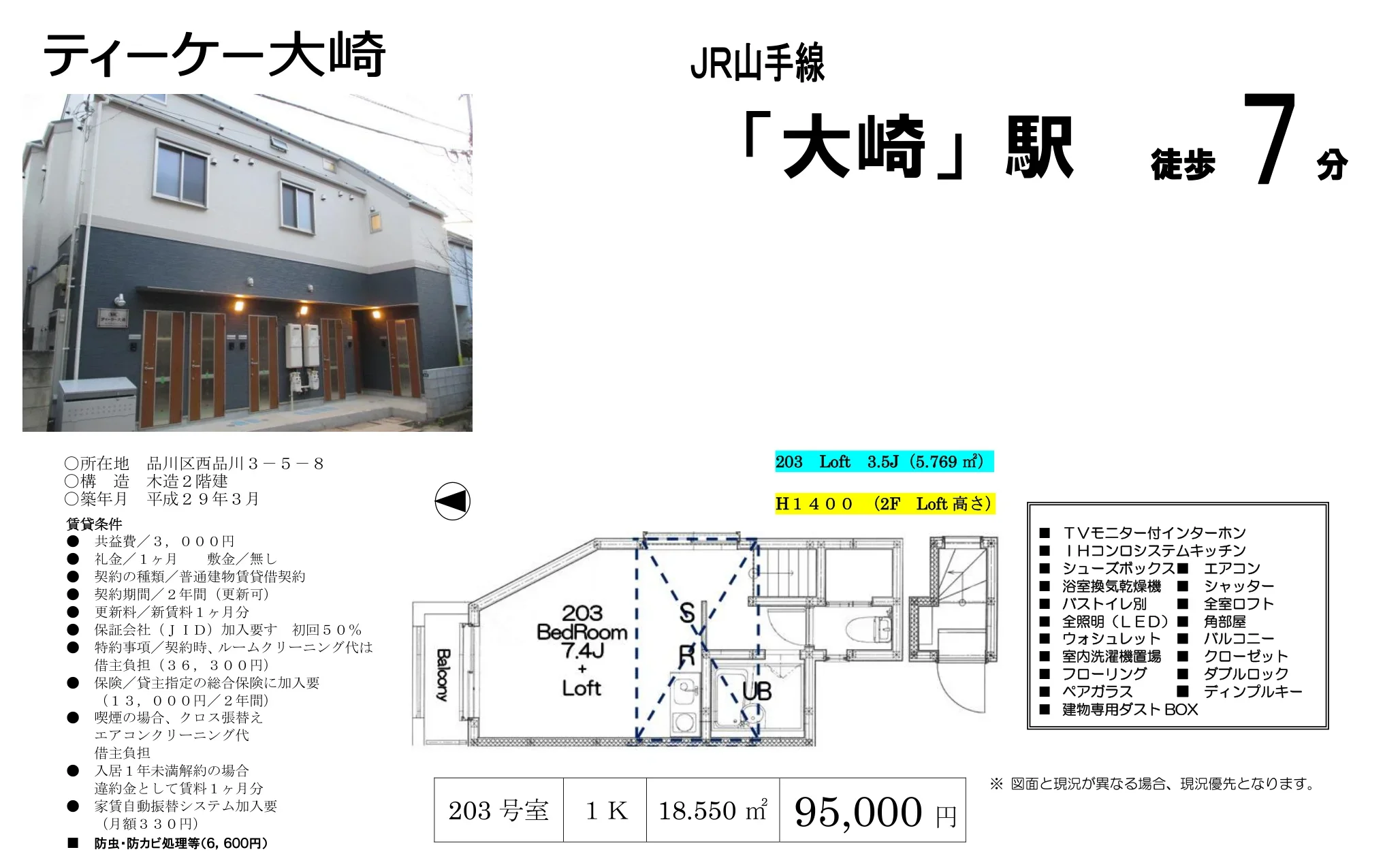 ティーケー大崎 203号 0