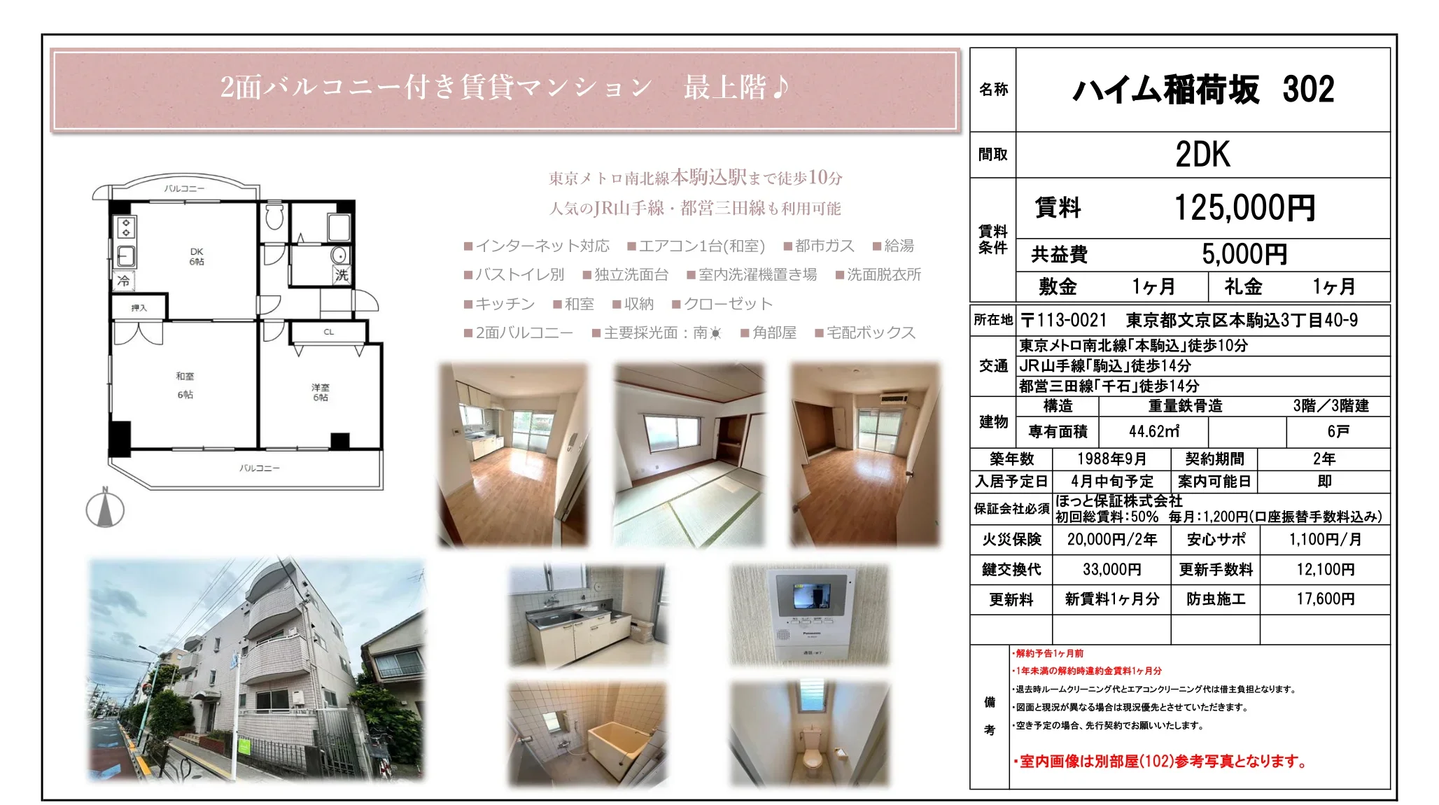 ハイム稲荷坂 302 302 0