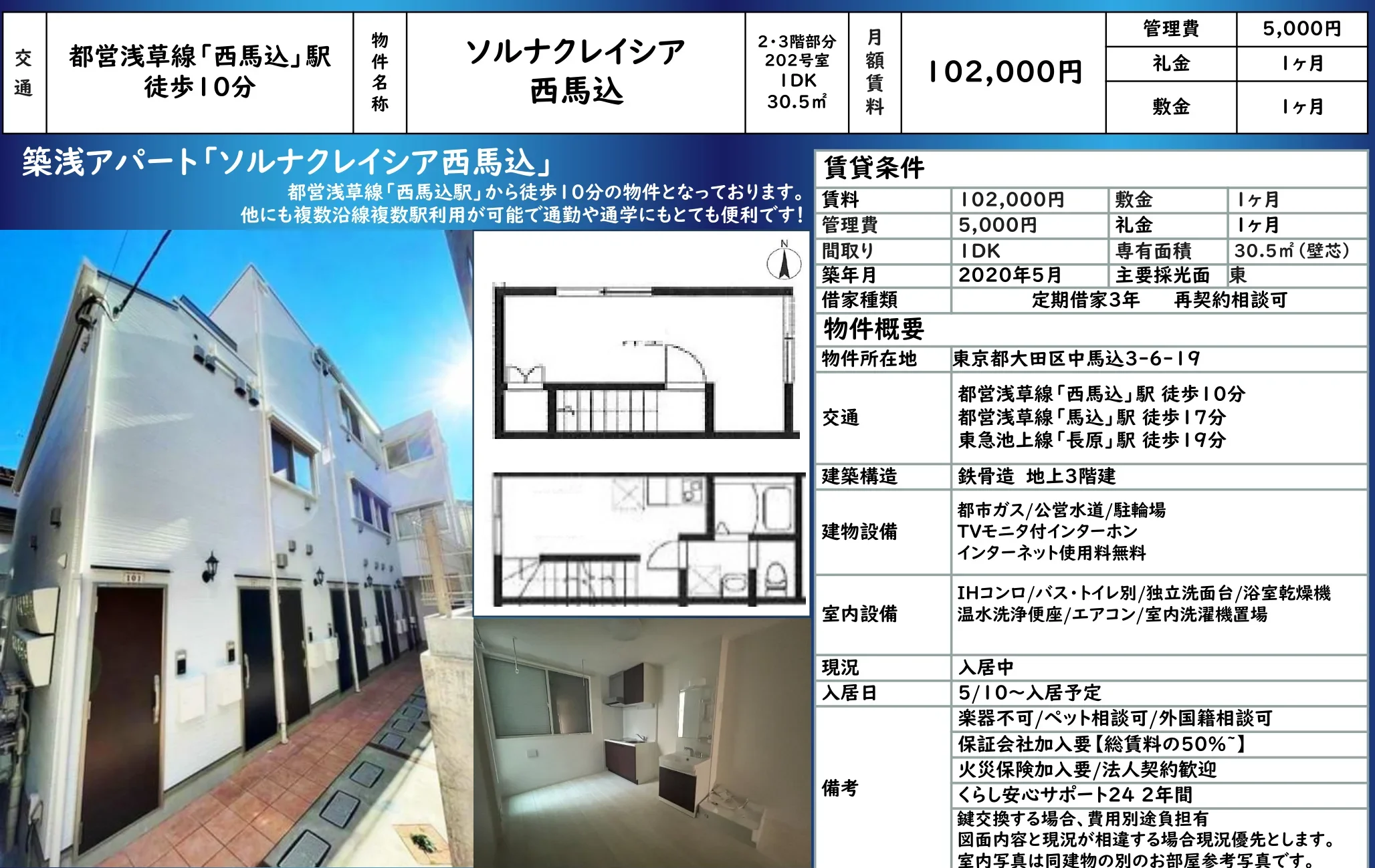 ソルナクレイシア 202号 0