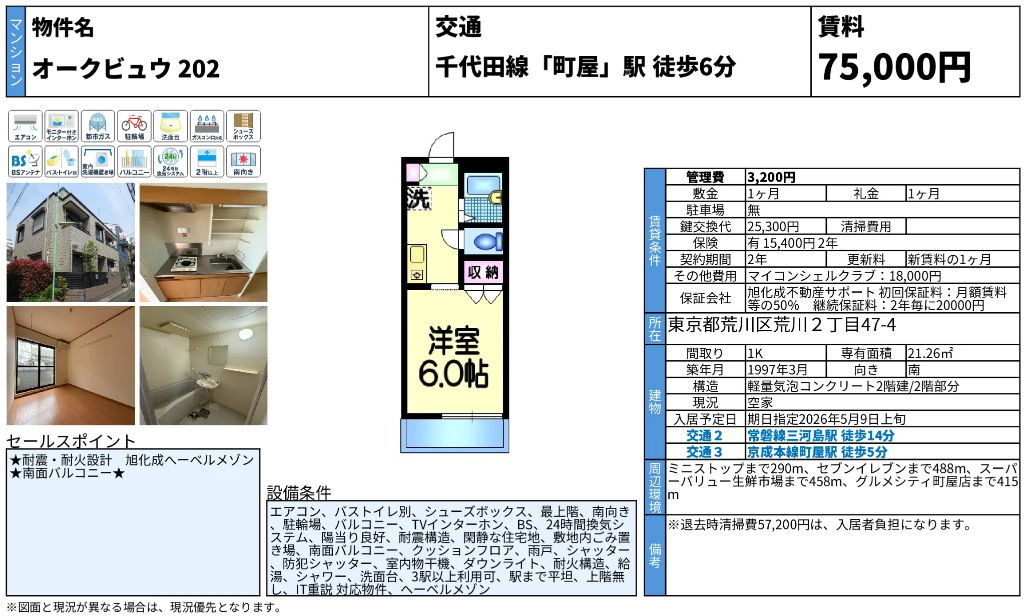 オークビュウ 202号 0