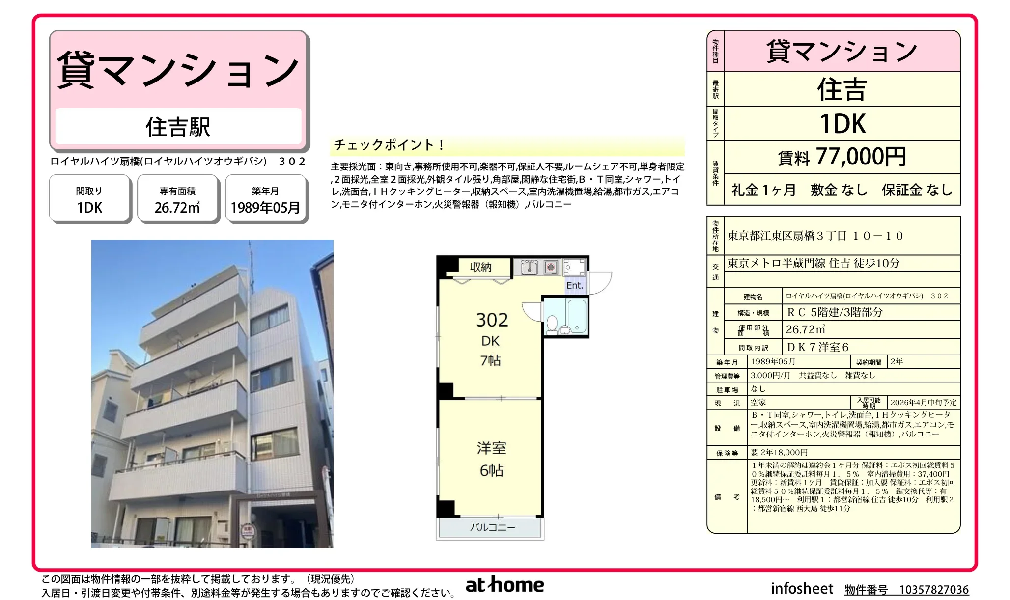ロイヤルハイツ扇橋 0
