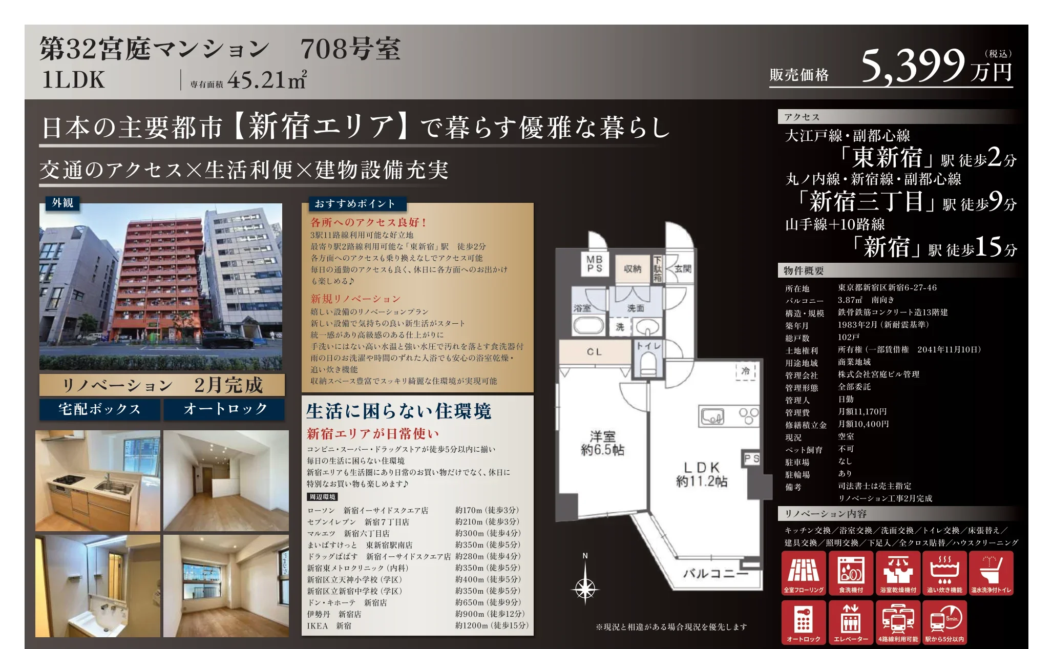 第32宮庭マンション 708号 0