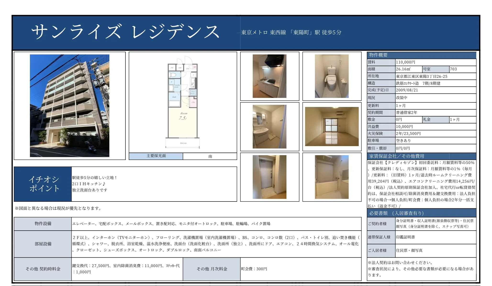 サンライズ レジデンス 703 0