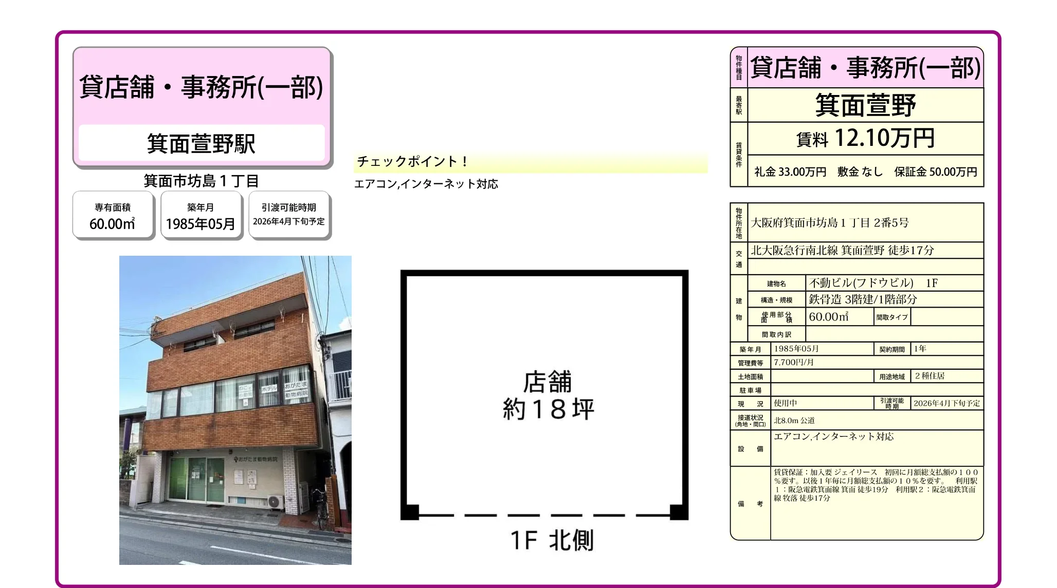 不動ビル 1F 0