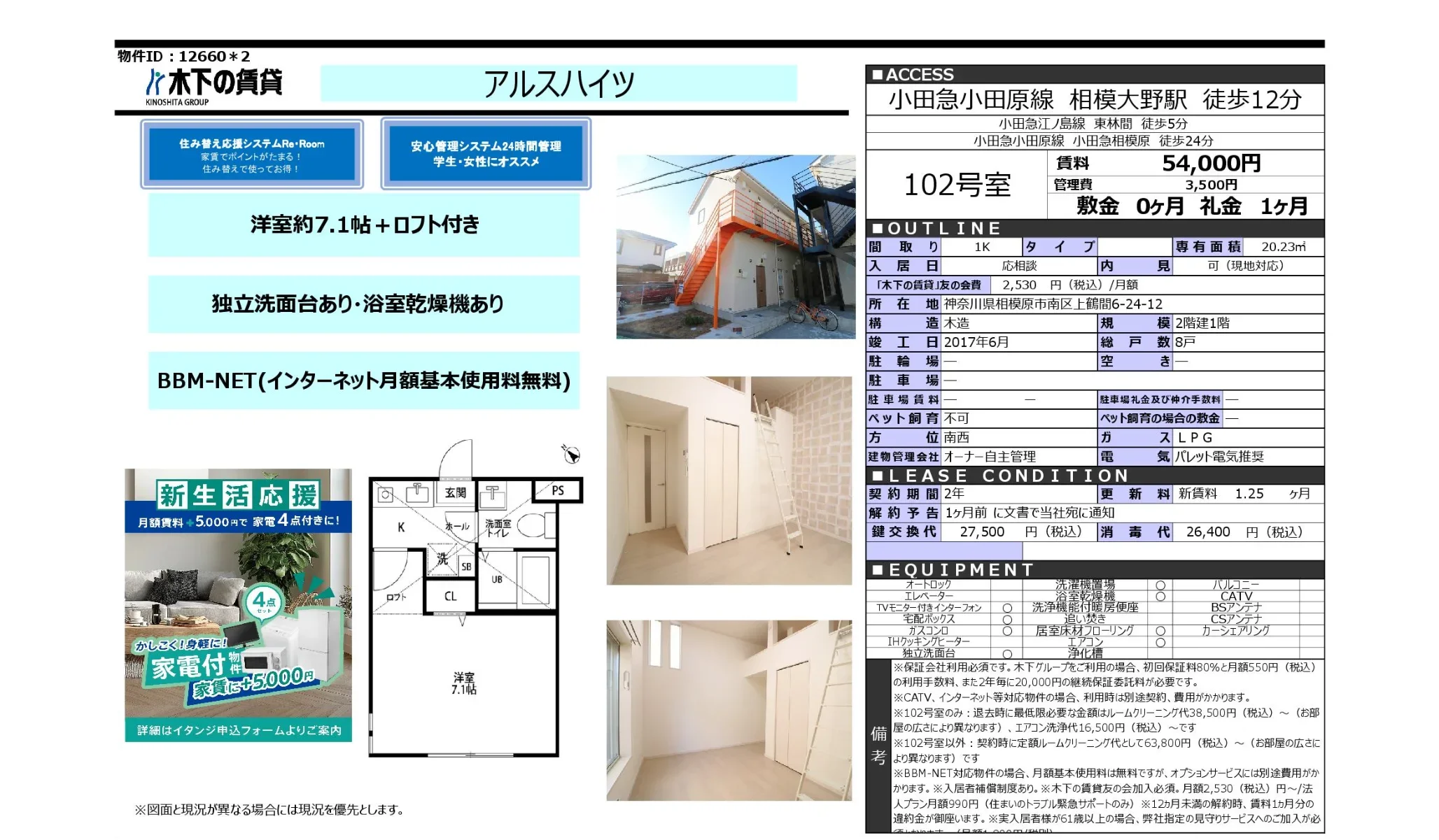 アルスハイツ 102号 0