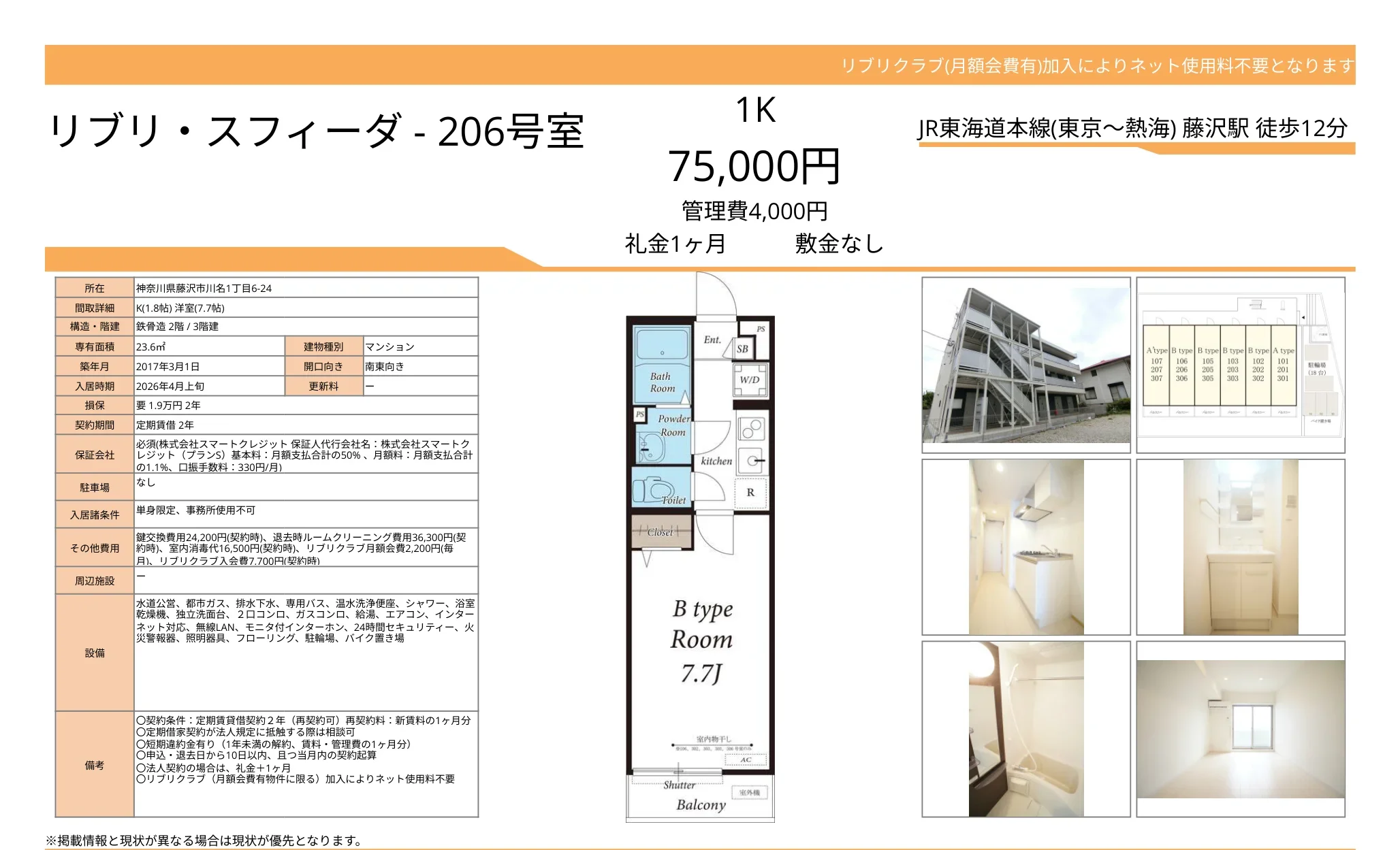 リブリスフィーダ 206号 0