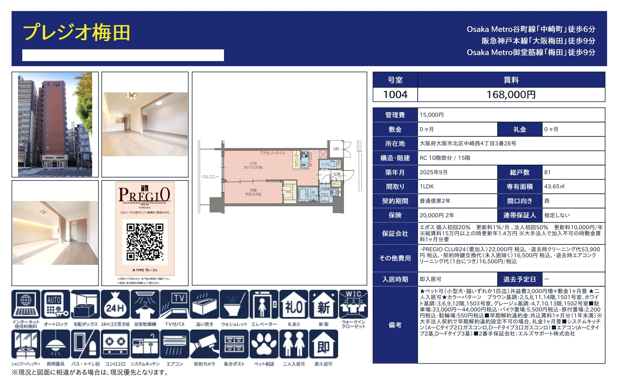 プレジオ梅田 1004 0