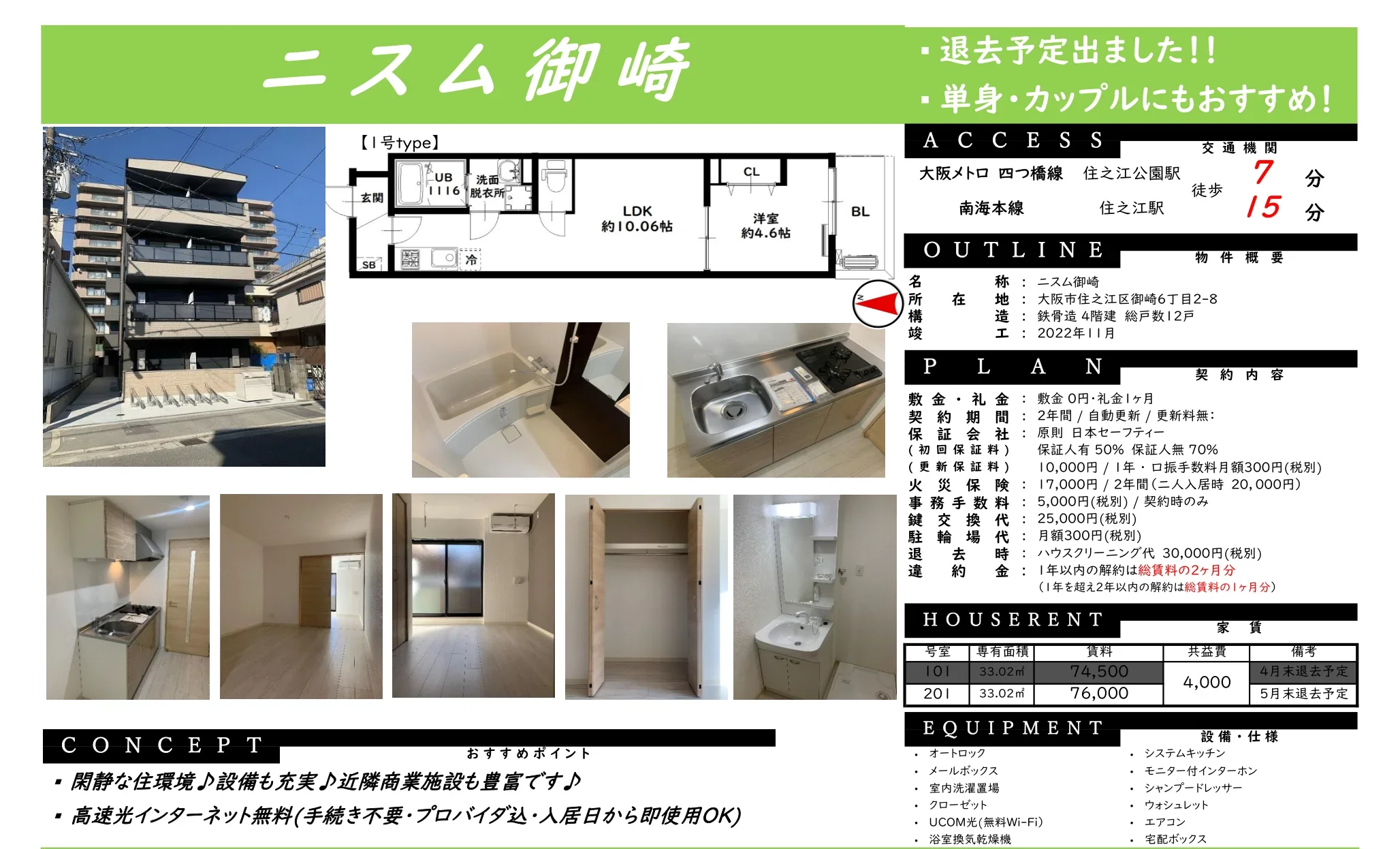 ニスム御崎 101号 0