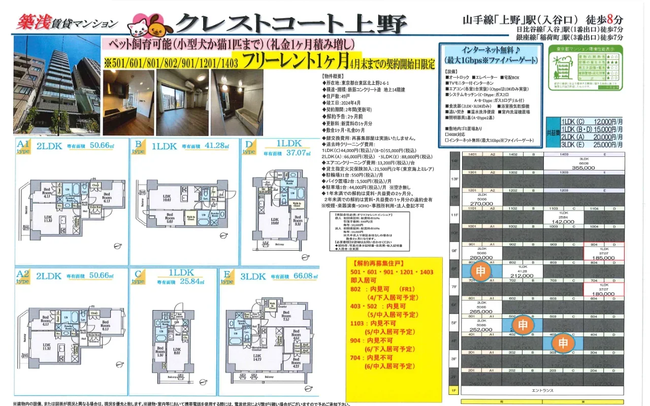 クレストコート上野 8