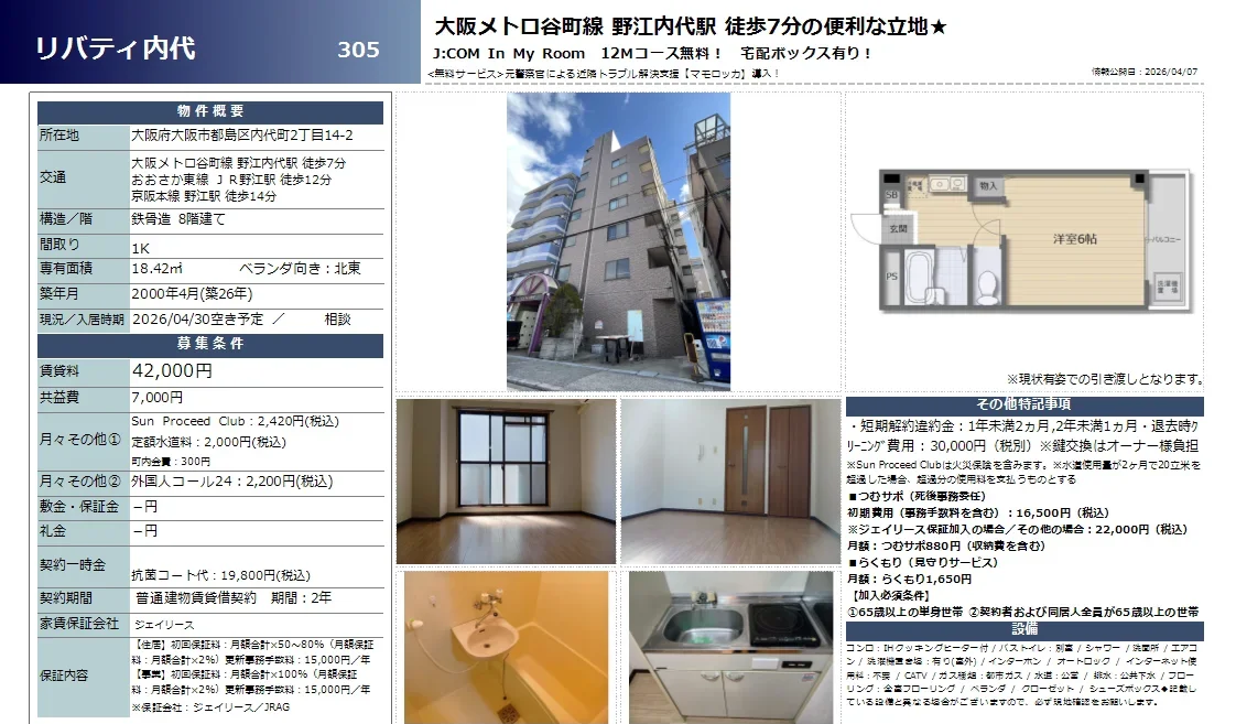 リバティ内代 305号 0