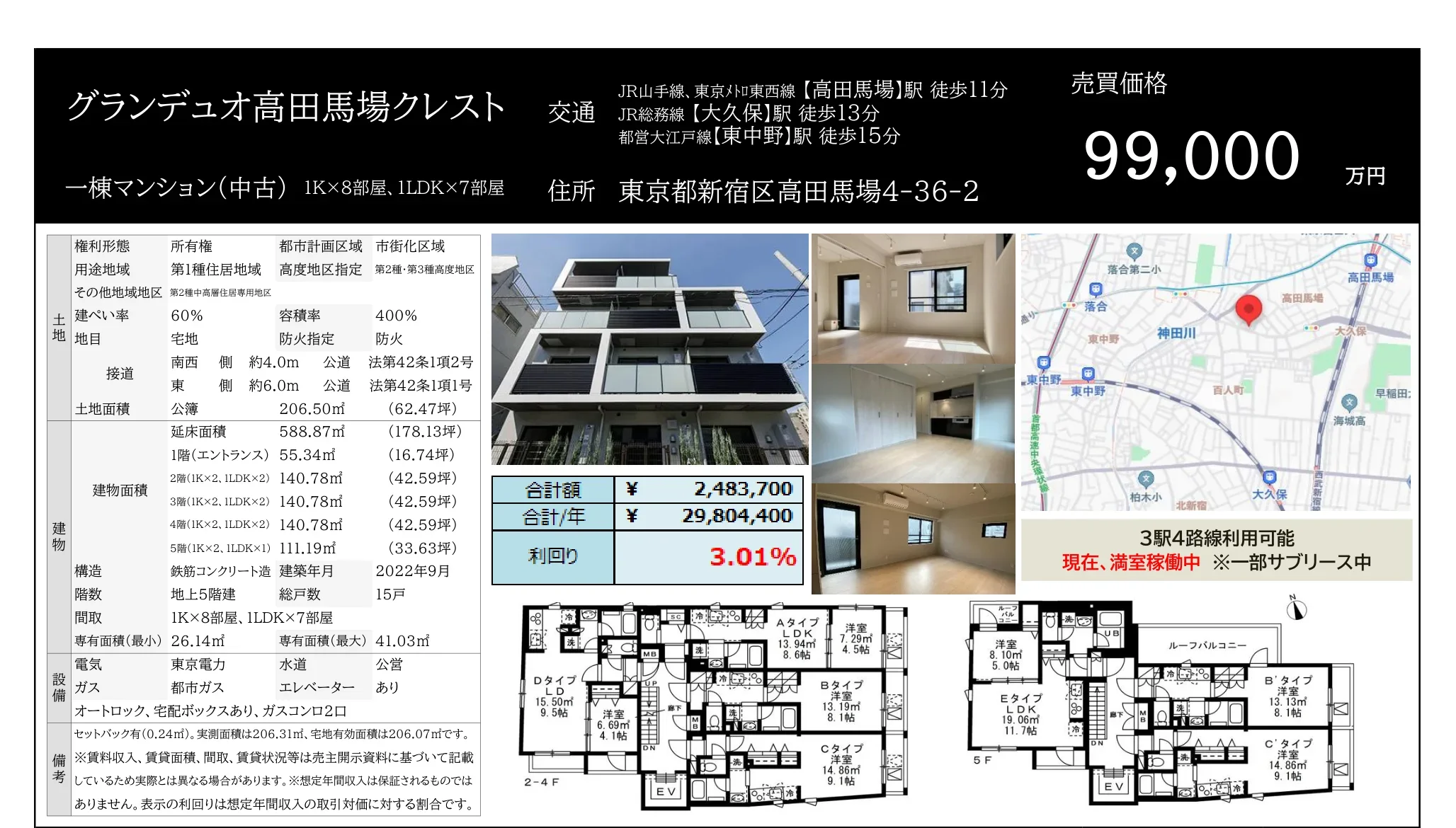 グランデュオ高田馬場クレスト 0