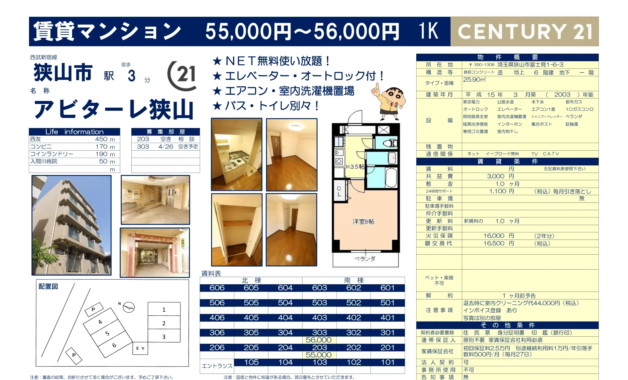 アビターレ狭山 203号 0