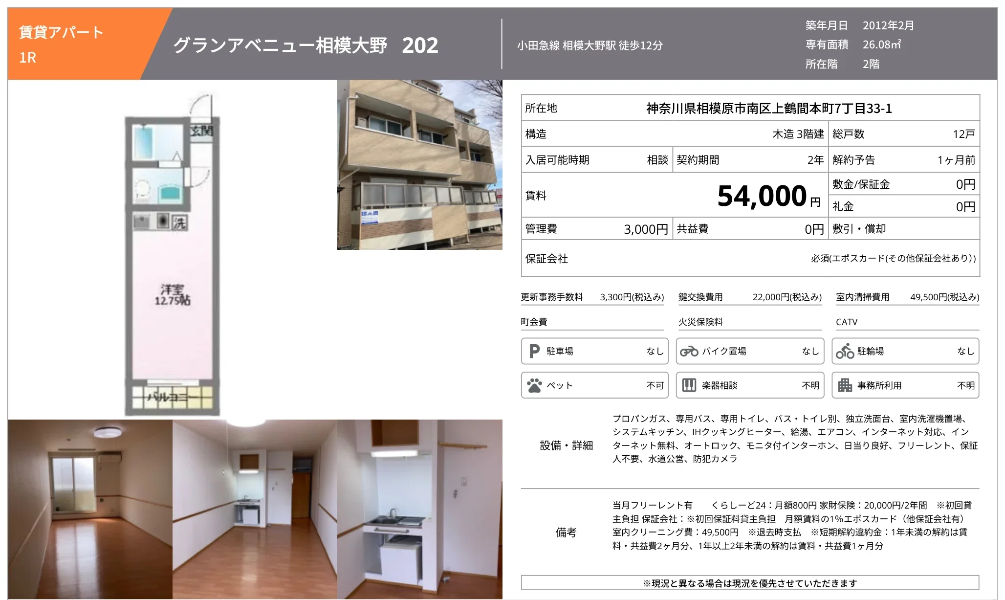グランアベニュー相模大野 202 202号 0