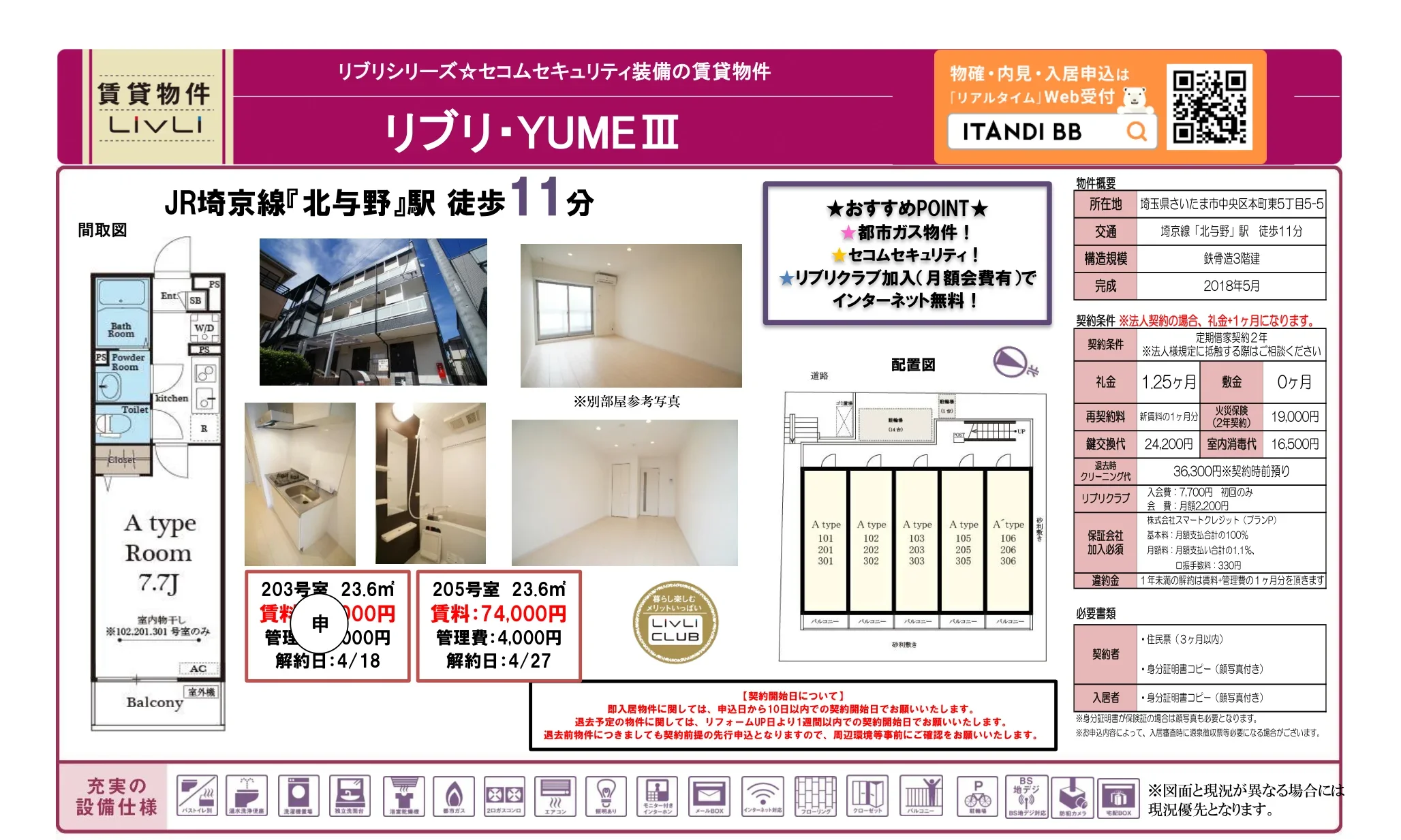 リブリ・YUMEⅡⅢ 203号 0