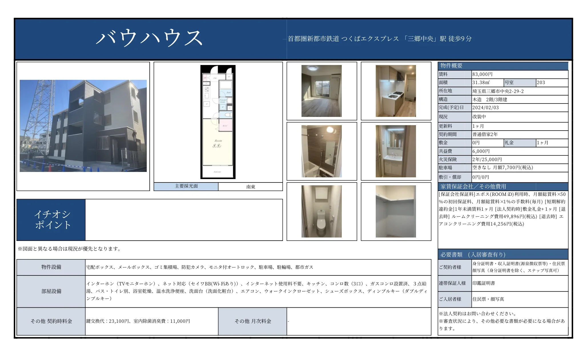 バウハウス 203号 0